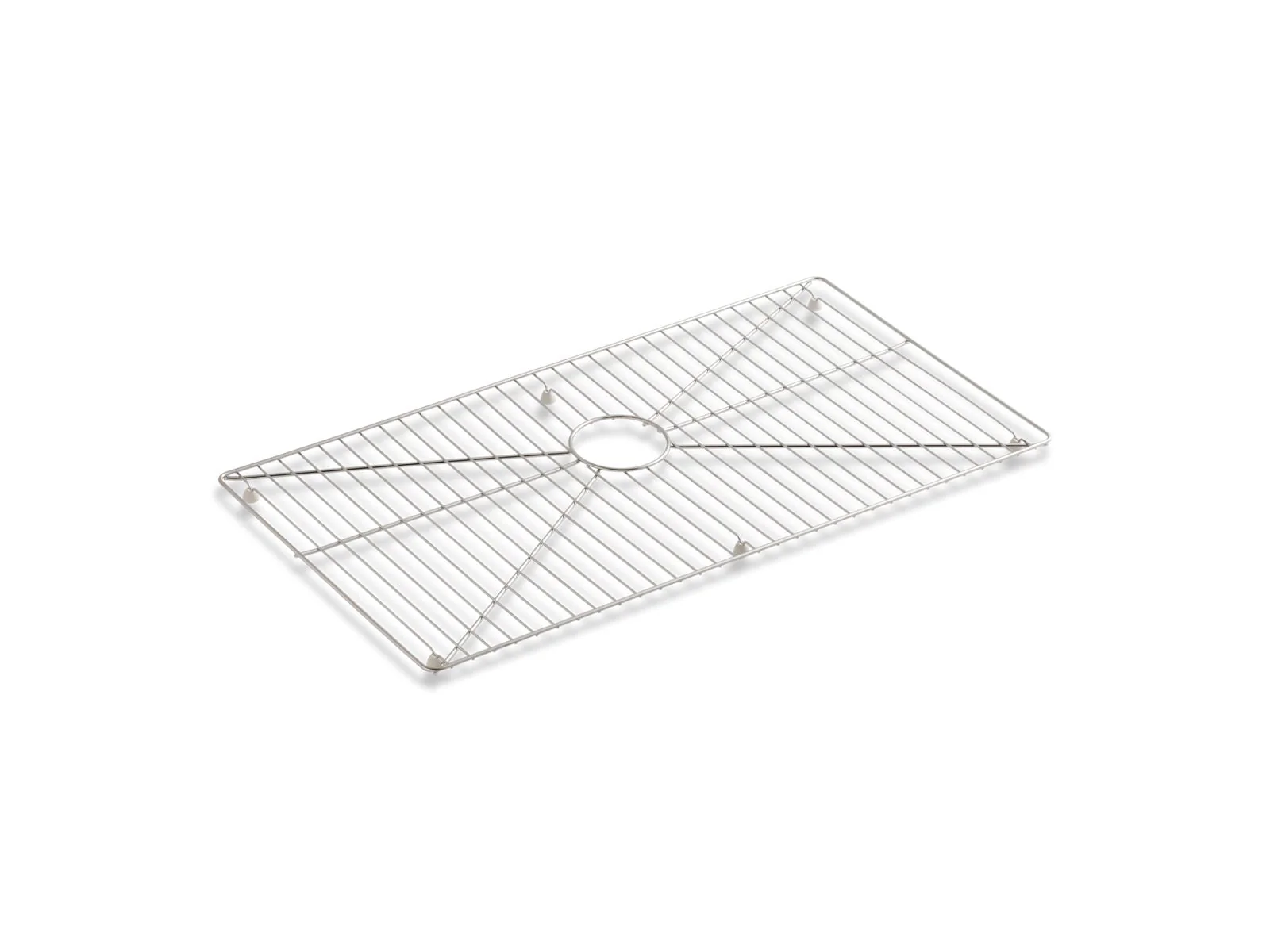 KOHLER K-6474 Vault Stainless steel sink rack, 32" x 16-11/16" for 36" single-bowl apron-front sink