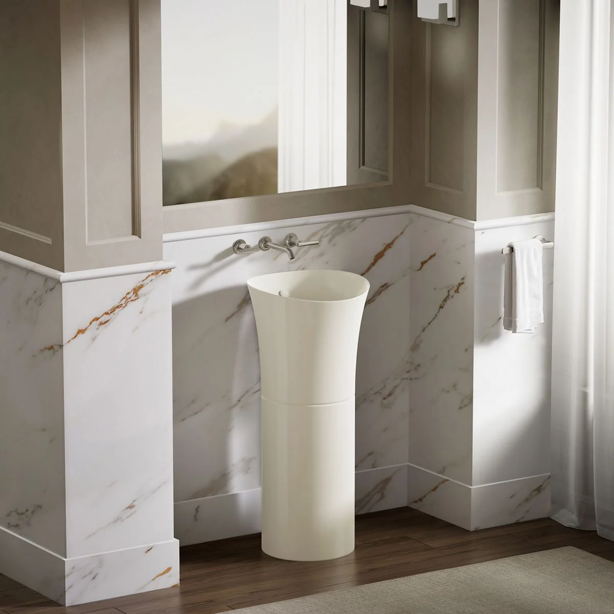 KOHLER K-20702 Veil 12-1/4" pedestal bathroom sink - Image 5