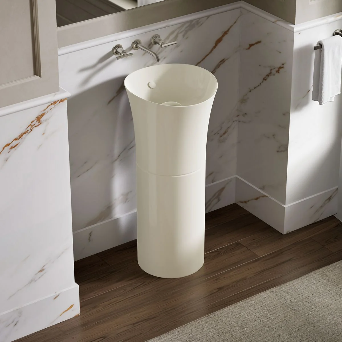 KOHLER K-20702 Veil 12-1/4" pedestal bathroom sink - Image 8