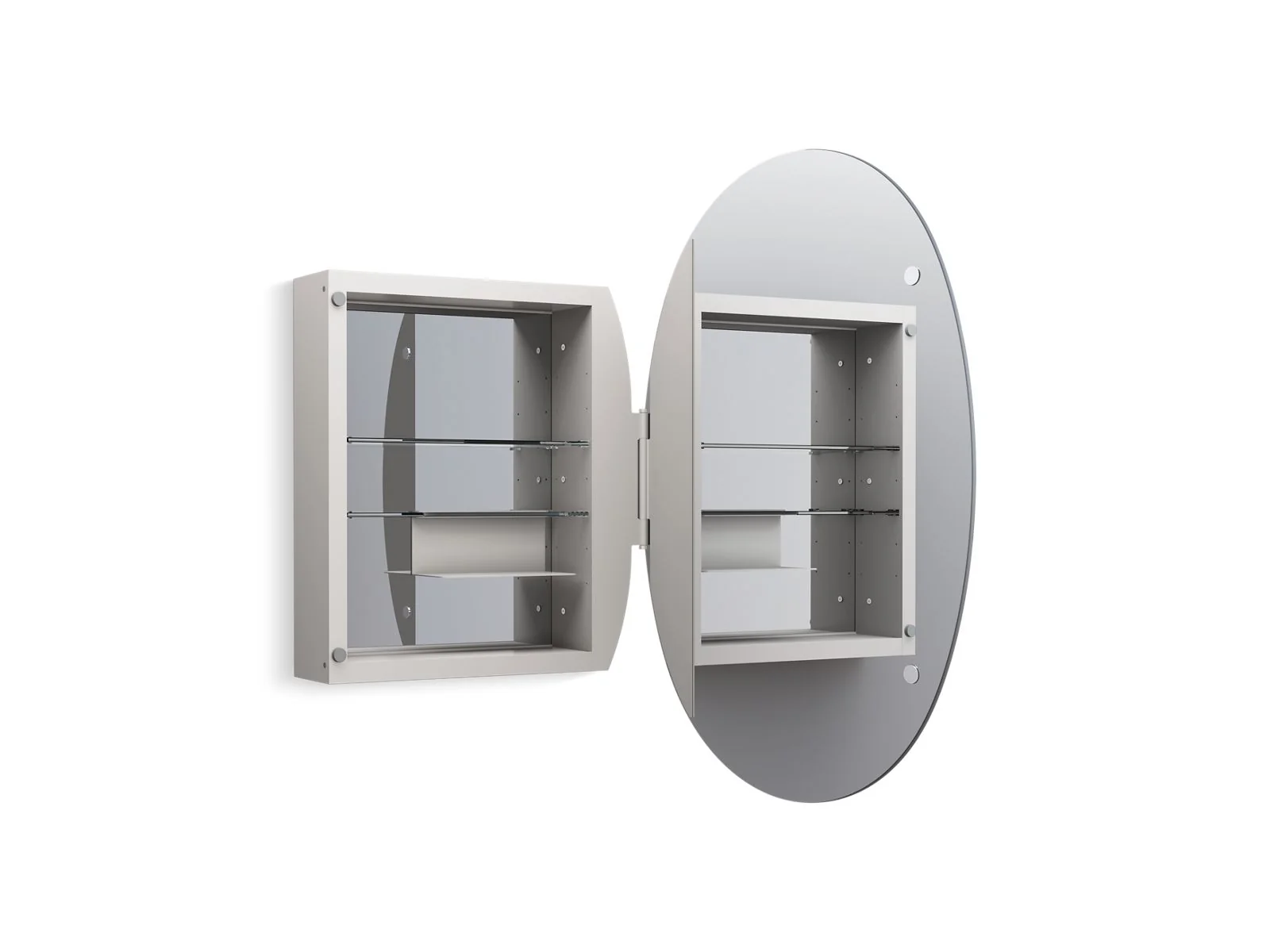 KOHLER K-35571-NFC Verdera 24" x 34" oval medicine cabinet - Image 3
