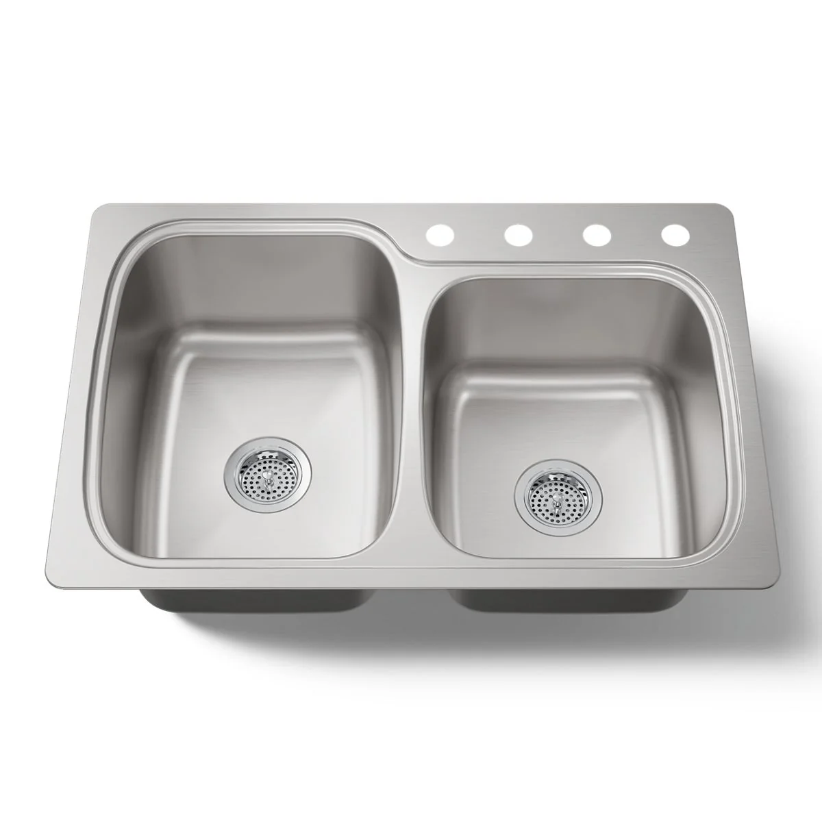KOHLER K-75791-4 Verse 33" top-/undermount double-bowl kitchen sink - Image 4