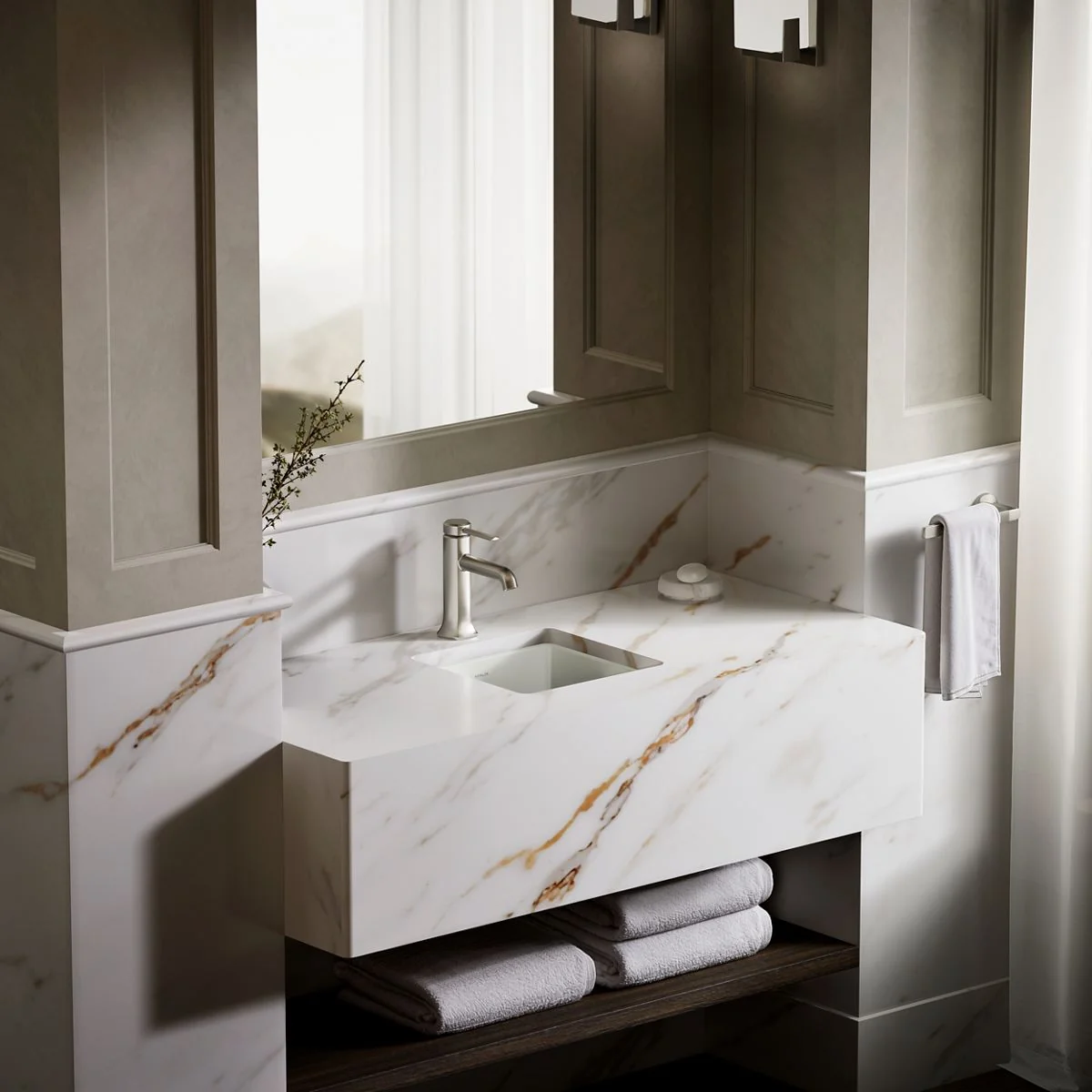 KOHLER K-8188 Verticyl 13" square undermount bathroom sink - Image 9