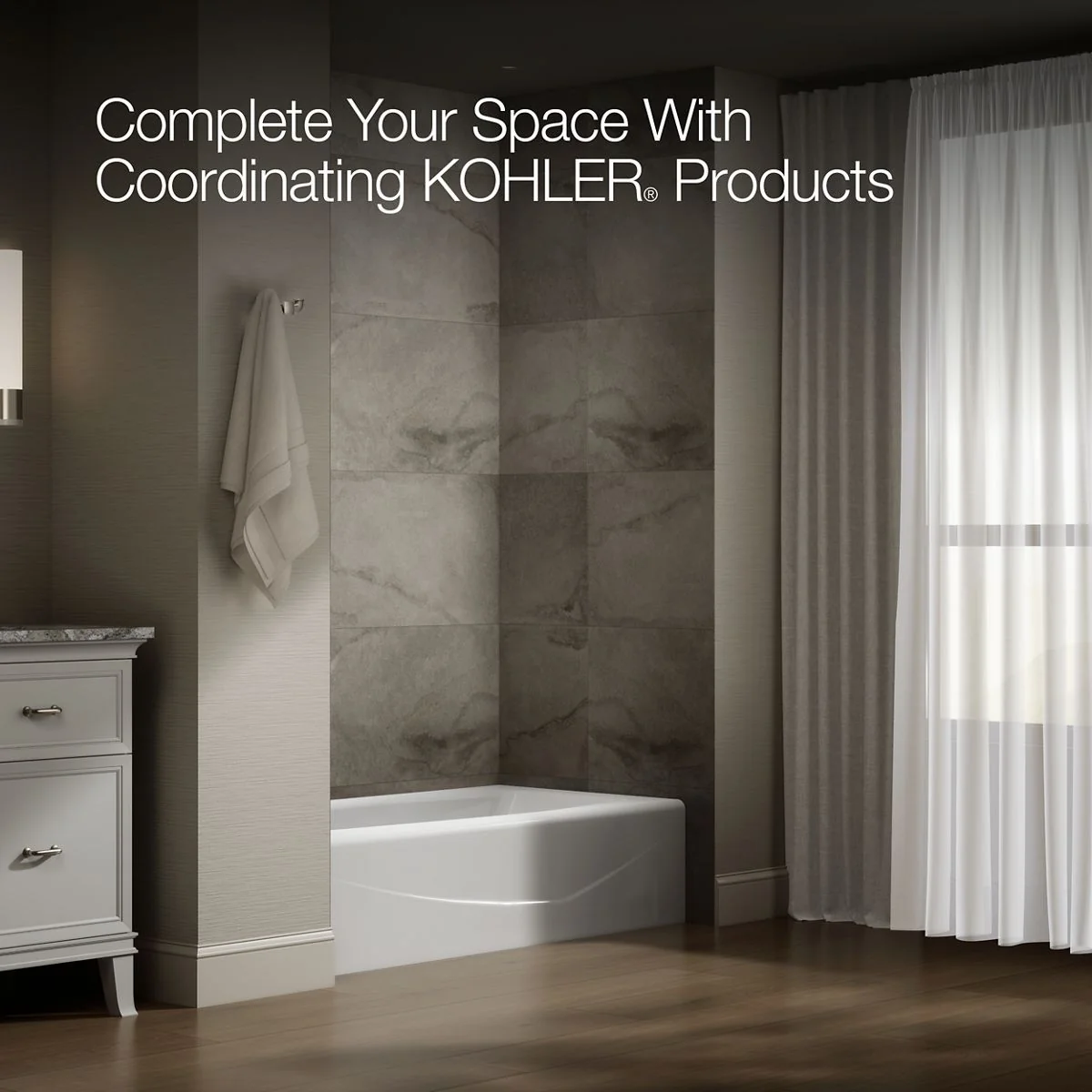 KOHLER K-715 Villager 60" x 30-1/4" alcove bath, left drain - Image 10