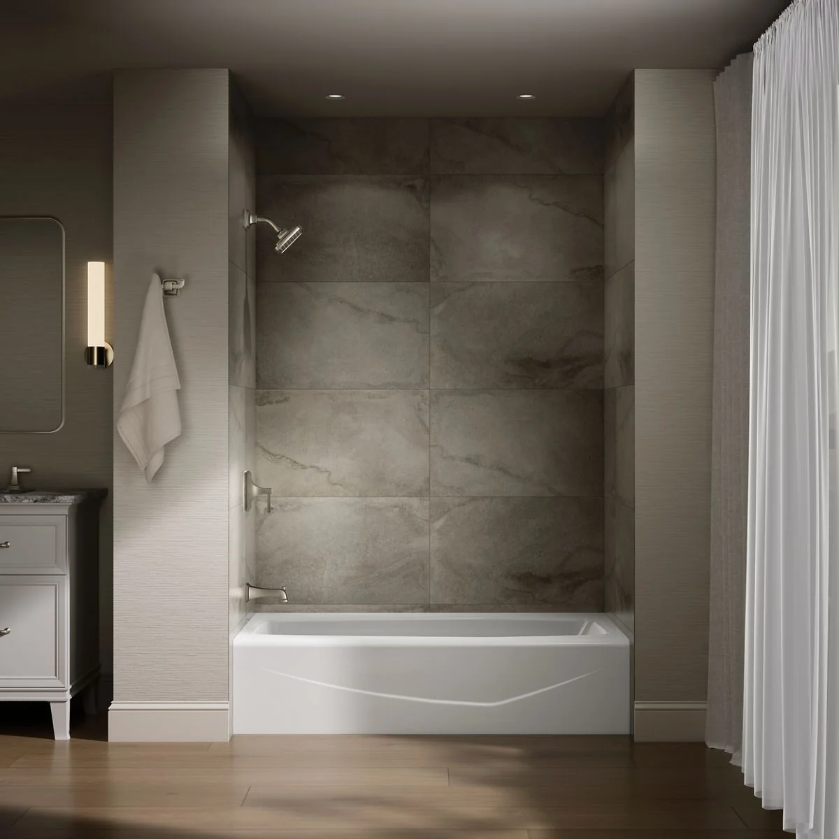 KOHLER K-715 Villager 60" x 30-1/4" alcove bath, left drain - Image 11