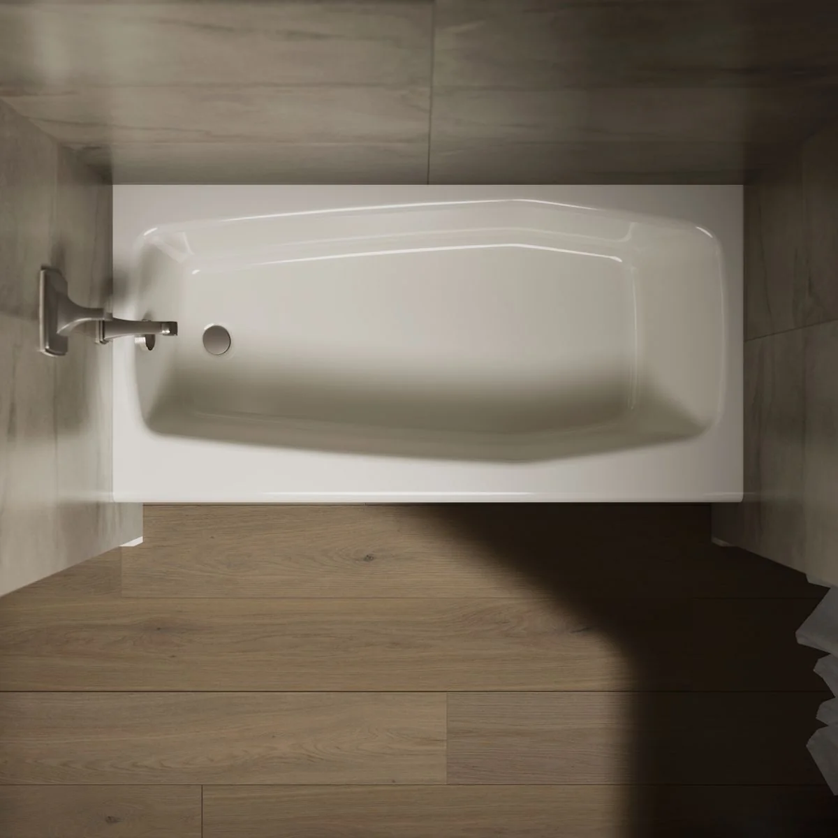 KOHLER K-715 Villager 60" x 30-1/4" alcove bath, left drain - Image 7