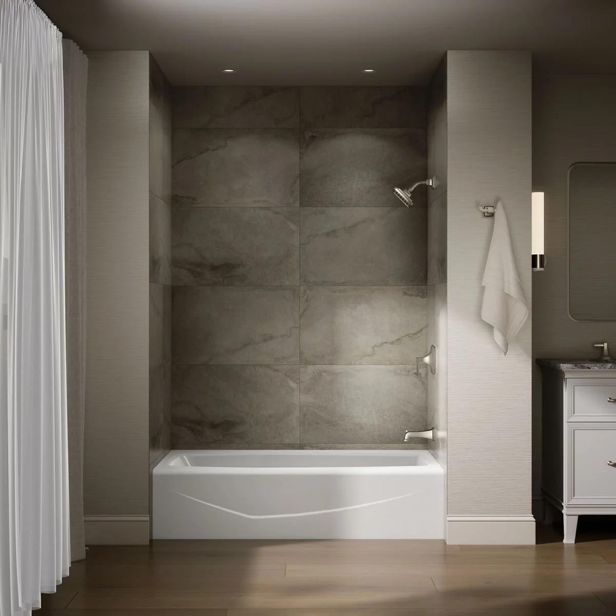 KOHLER K-716 Villager 60" x 30-1/4" alcove bath, right drain - Image 11