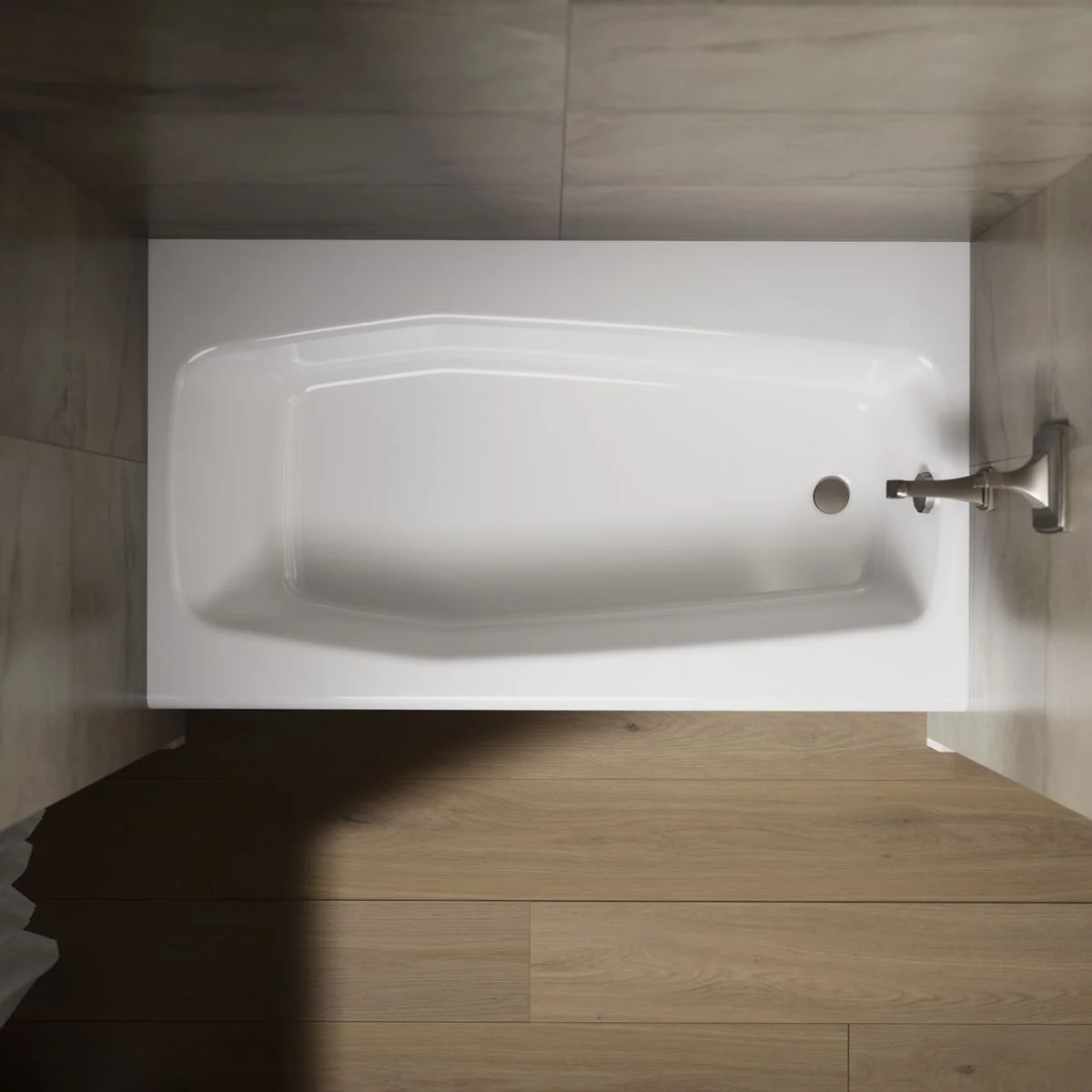 KOHLER K-714 Villager 60" x 34-1/4" alcove bath, right drain - Image 12