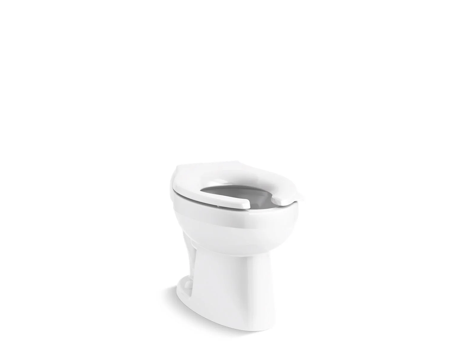 KOHLER K-96054-SS Wellcomme Rear spud antimicrobial flushometer bowl