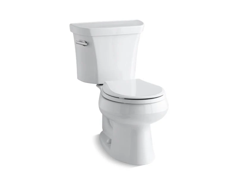 KOHLER K-3997 Wellworth Two-piece round-front toilet, 1.28 gpf