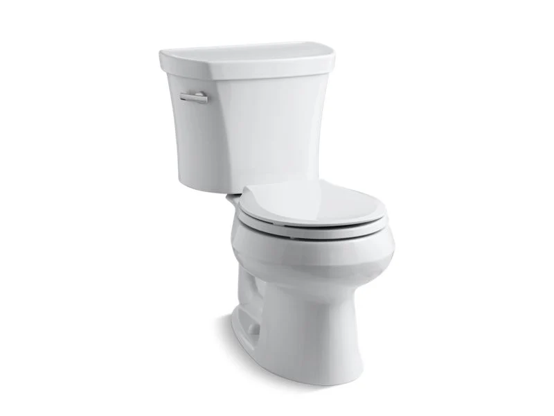 KOHLER K-3947 Wellworth Two-piece round-front toilet, 1.28 gpf
