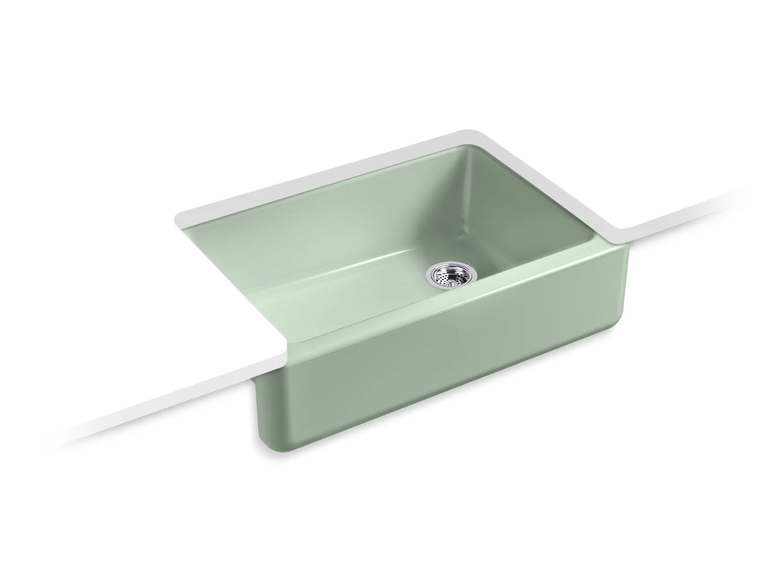 KOHLER K-5827 Whitehaven 32-3/4" undermount single-bowl farmhouse kitchen sink - Image 4