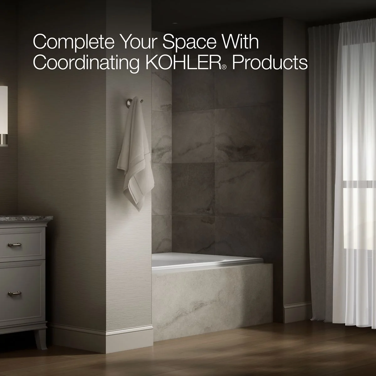 KOHLER K-1113-L Windward 60" x 42" alcove bath, left drain - Image 5