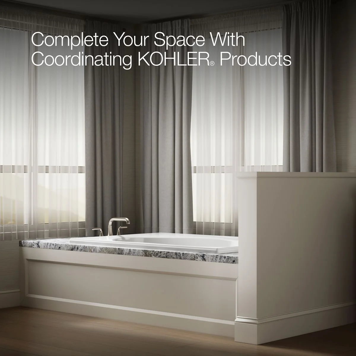 KOHLER K-1113 Windward 60" x 42" drop-in bath - Image 4
