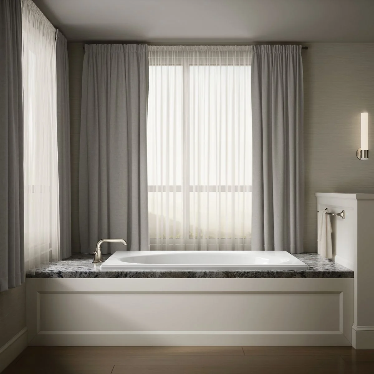 KOHLER K-1113 Windward 60" x 42" drop-in bath - Image 5