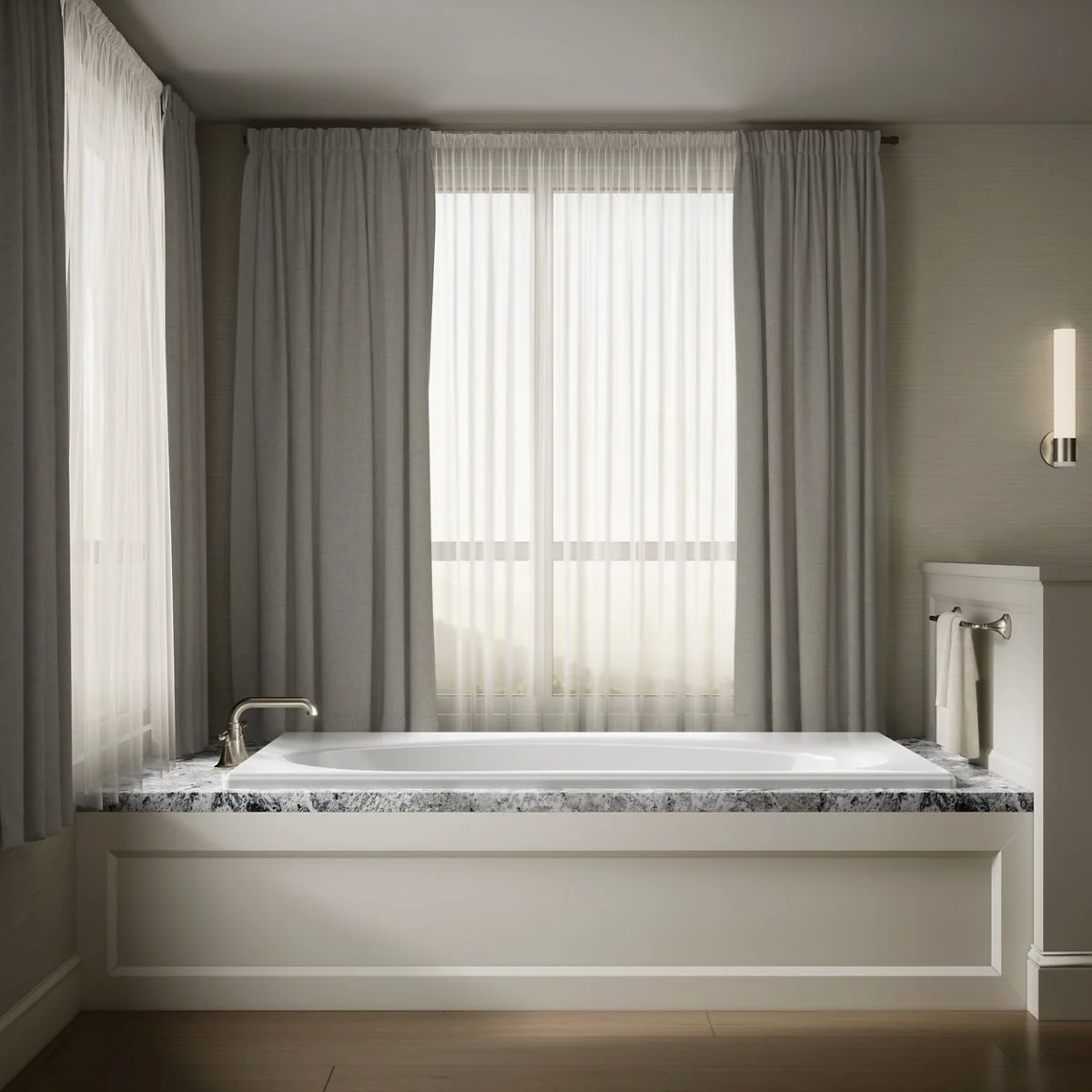 KOHLER K-1115 Windward 72" x 42" drop-in bath - Image 7