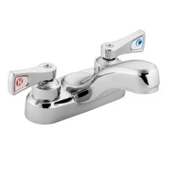 Moen 8210 M-Dura 2.2 GPM Double Handle Centerset Bathroom Faucet - 2 Hole