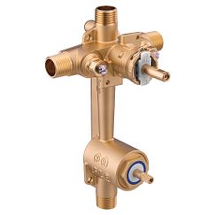 Moen M-Pact 2581 Posi-Temp(R) with diverter 1/2" CC IPS connection includes pressure balancing stops