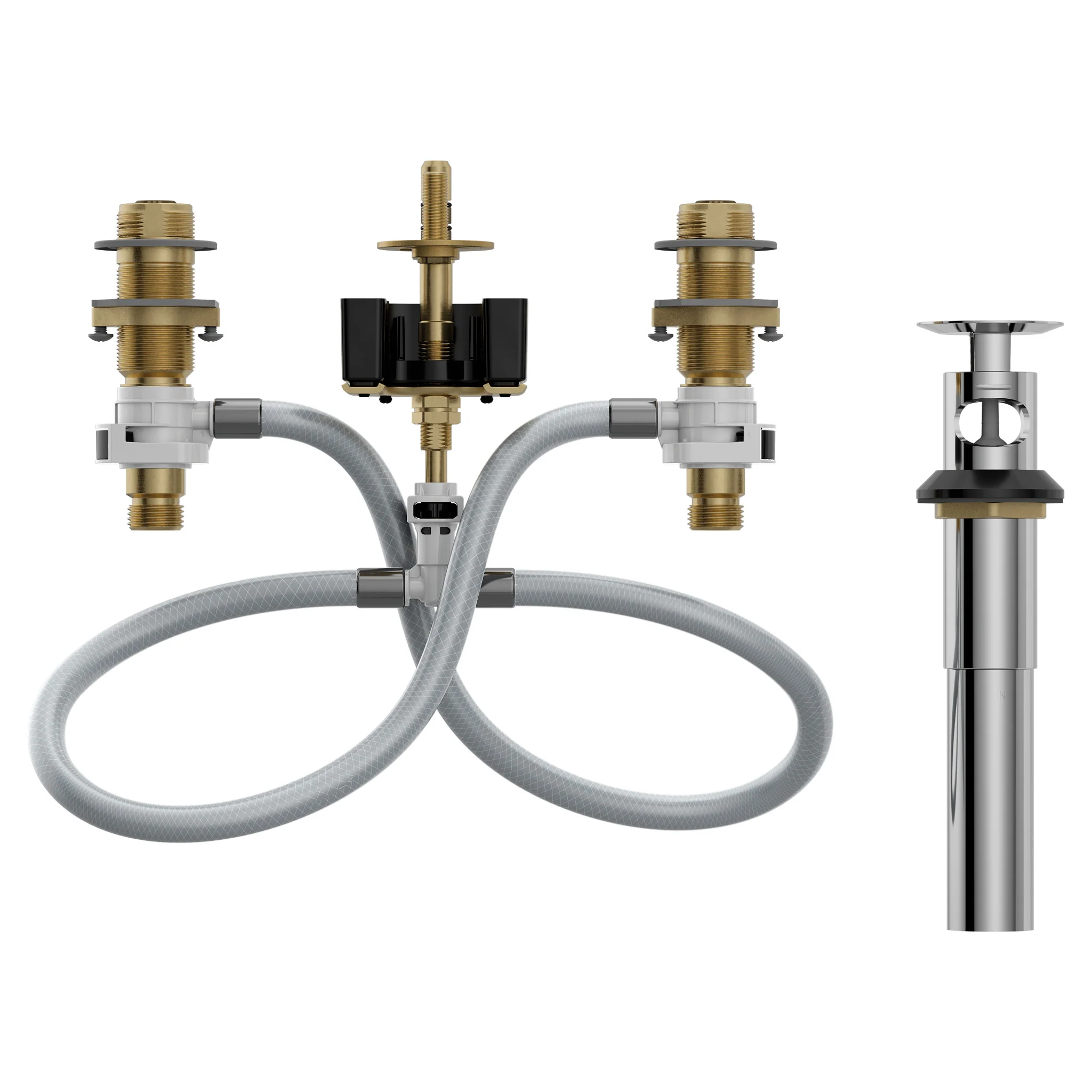 Moen M-Pact 69000 Includes bulk pack widespread valve 8" - 16" center 1/2" IPS connection - Image 2