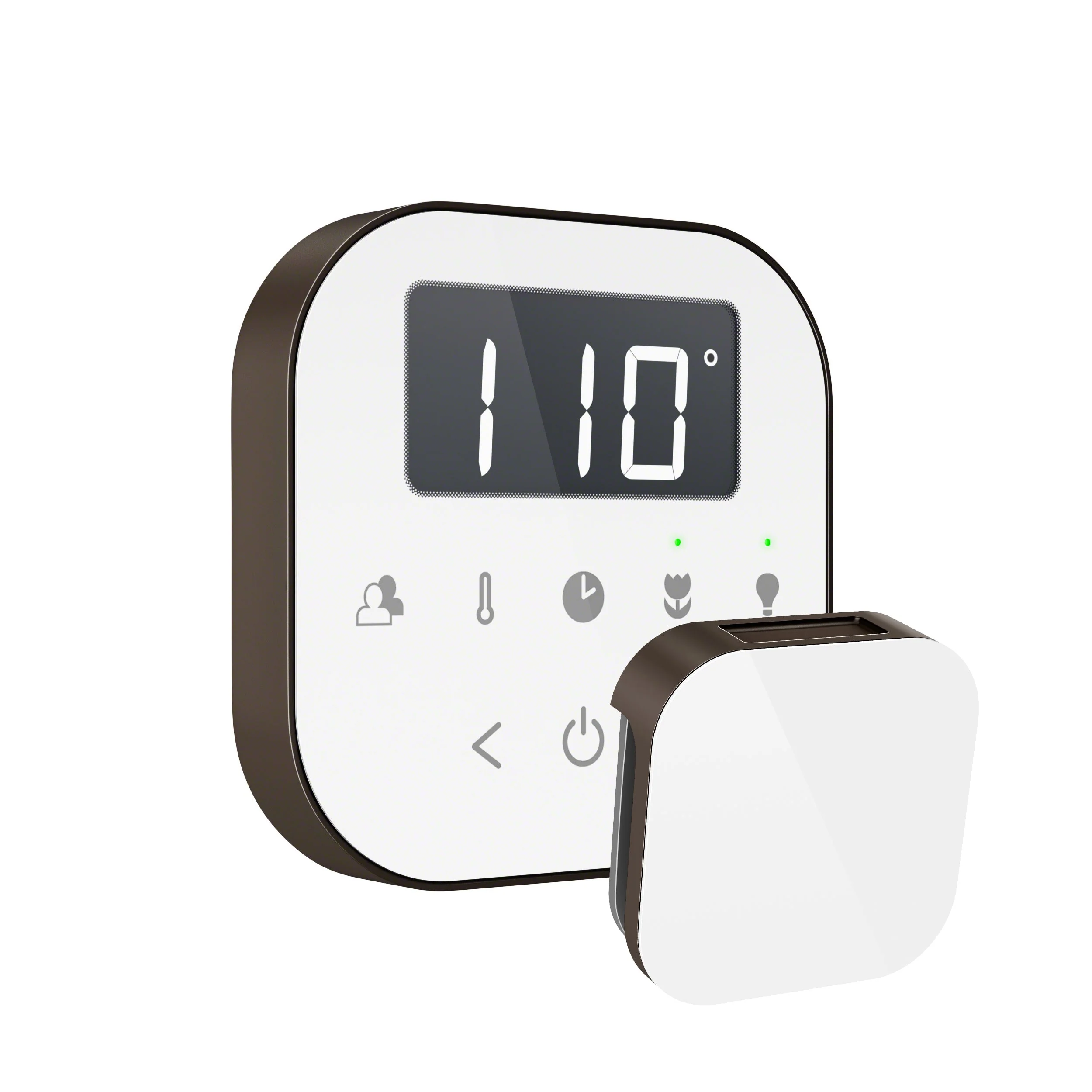 mr. steam AIRTBK-SB AirTempo® Steam Shower Control in Black with Satin Brass - Image 4