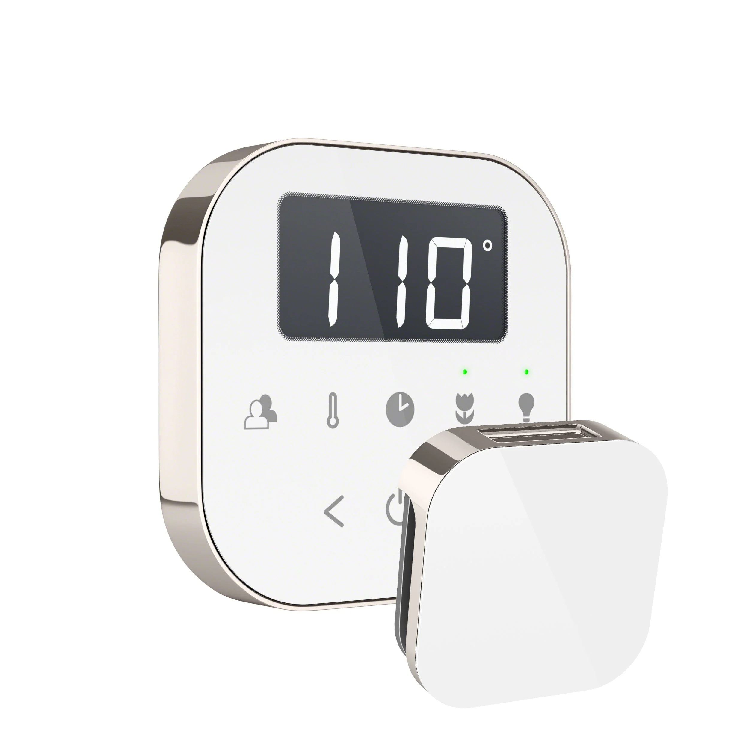 mr. steam AIRTBK-SB AirTempo® Steam Shower Control in Black with Satin Brass - Image 7