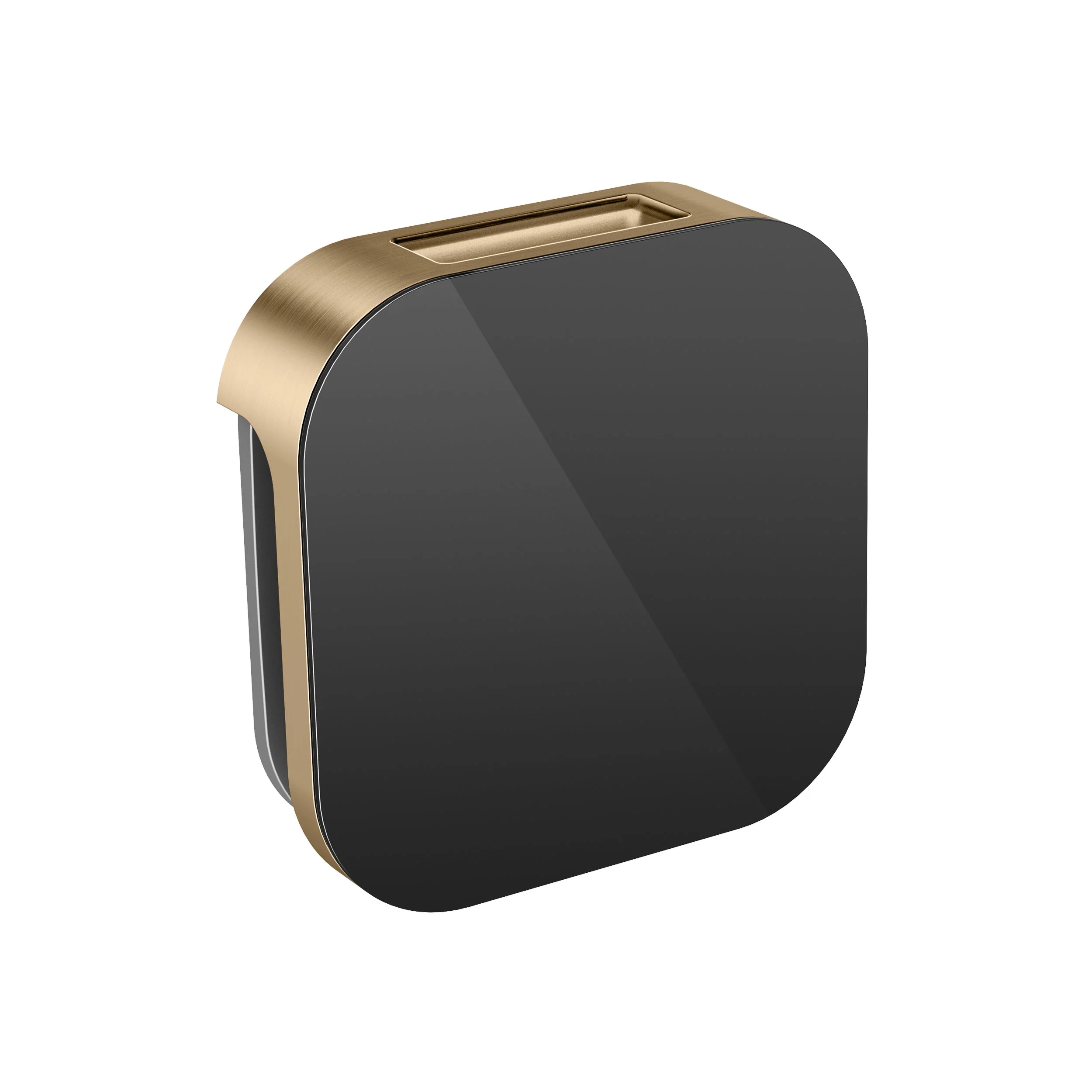 mr. steam 104040SB Aroma Designer Square 3 in. Steam Head in Satin Brass