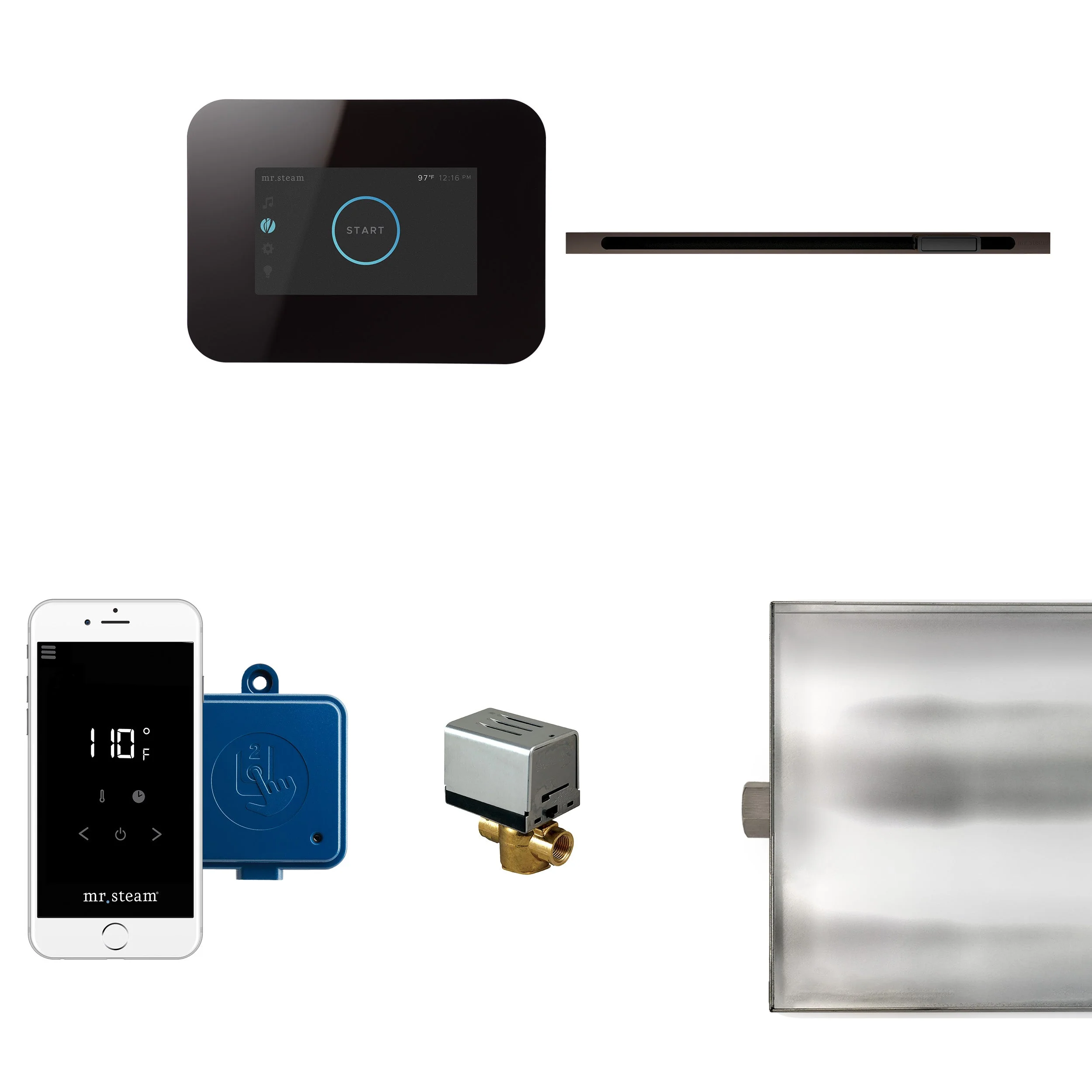 mr. steam HOMEWIZARD-WH Home Automation Steam System With Interface Module And Remote Control Fob For MS, MSSUPER, and MAX Residential Generators in White - Image 4