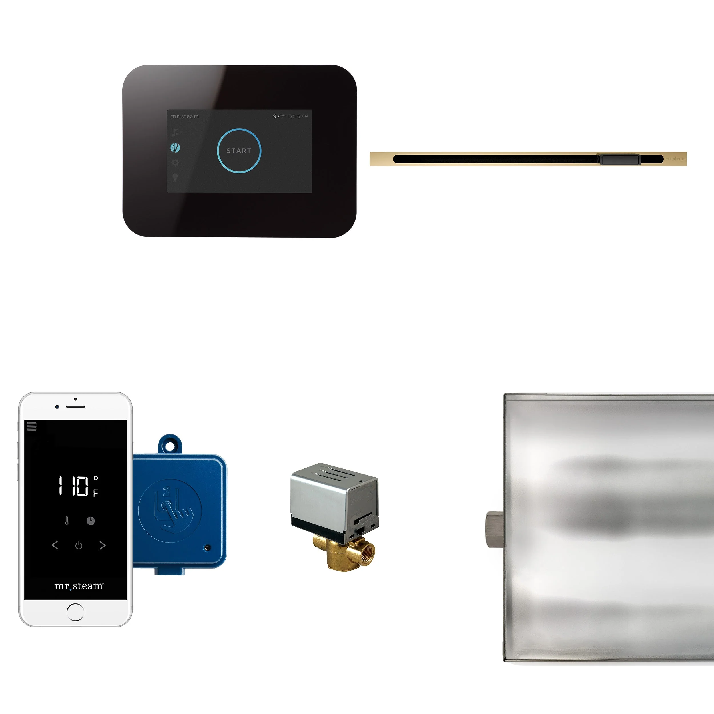 mr. steam HOMEWIZARD-WH Home Automation Steam System With Interface Module And Remote Control Fob For MS, MSSUPER, and MAX Residential Generators in White - Image 8