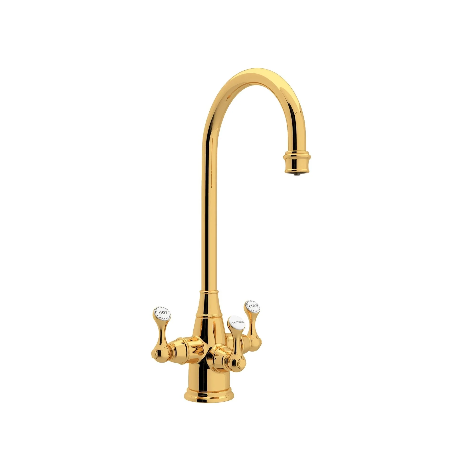Perrin & Rowe U.1220 Georgian Era Three Handle Bar/Food Prep Filter Kitchen Faucet - Image 3