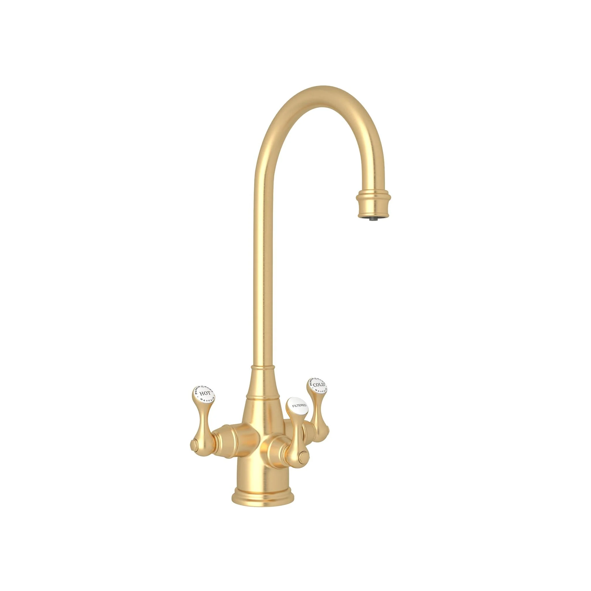 Perrin & Rowe U.1220 Georgian Era Three Handle Bar/Food Prep Filter Kitchen Faucet - Image 5