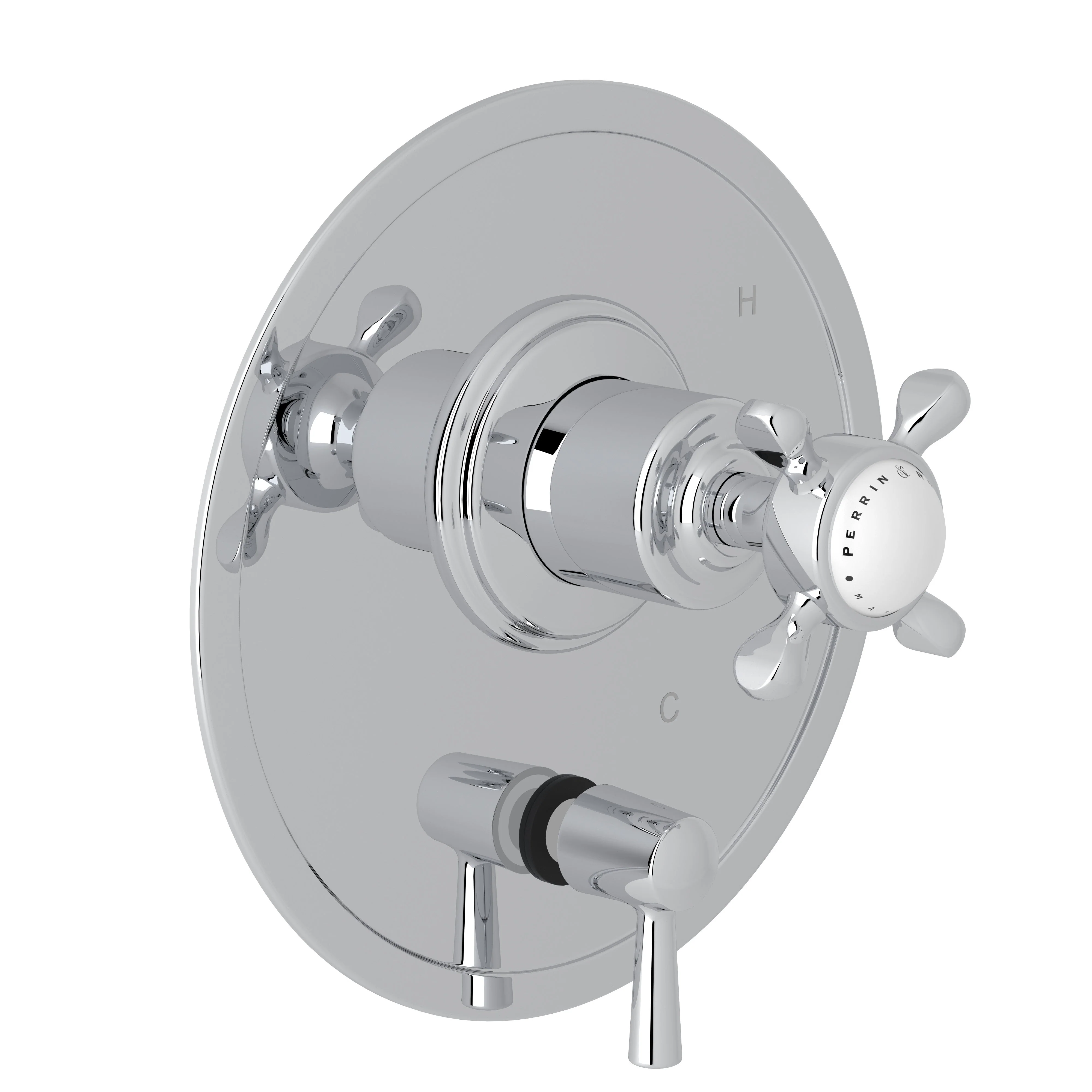 Perrin & Rowe U.2010N Edwardian 1/2" Pressure Balance Trim With Diverter - Image 5