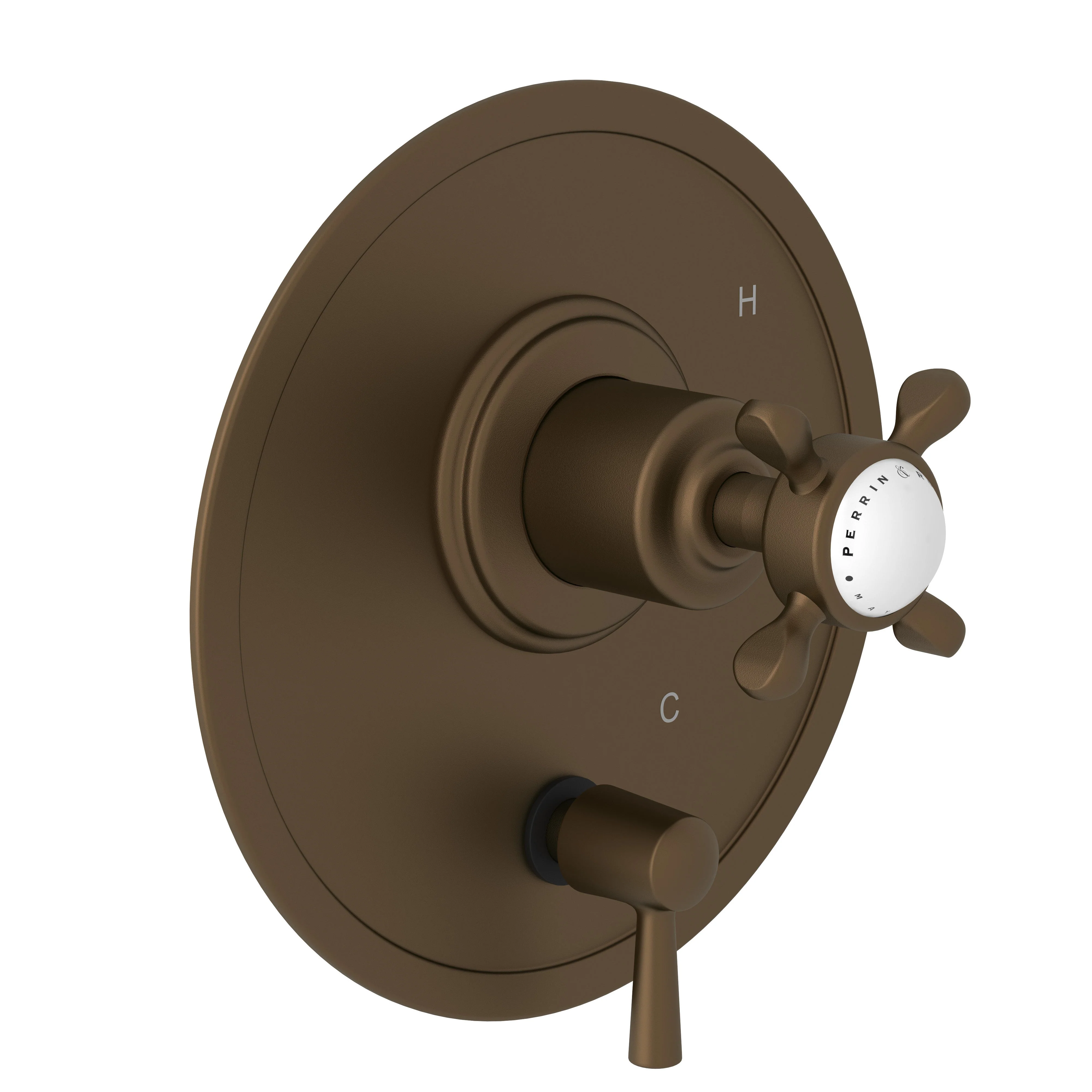 Perrin & Rowe U.2010N Edwardian 1/2" Pressure Balance Trim With Diverter - Image 6