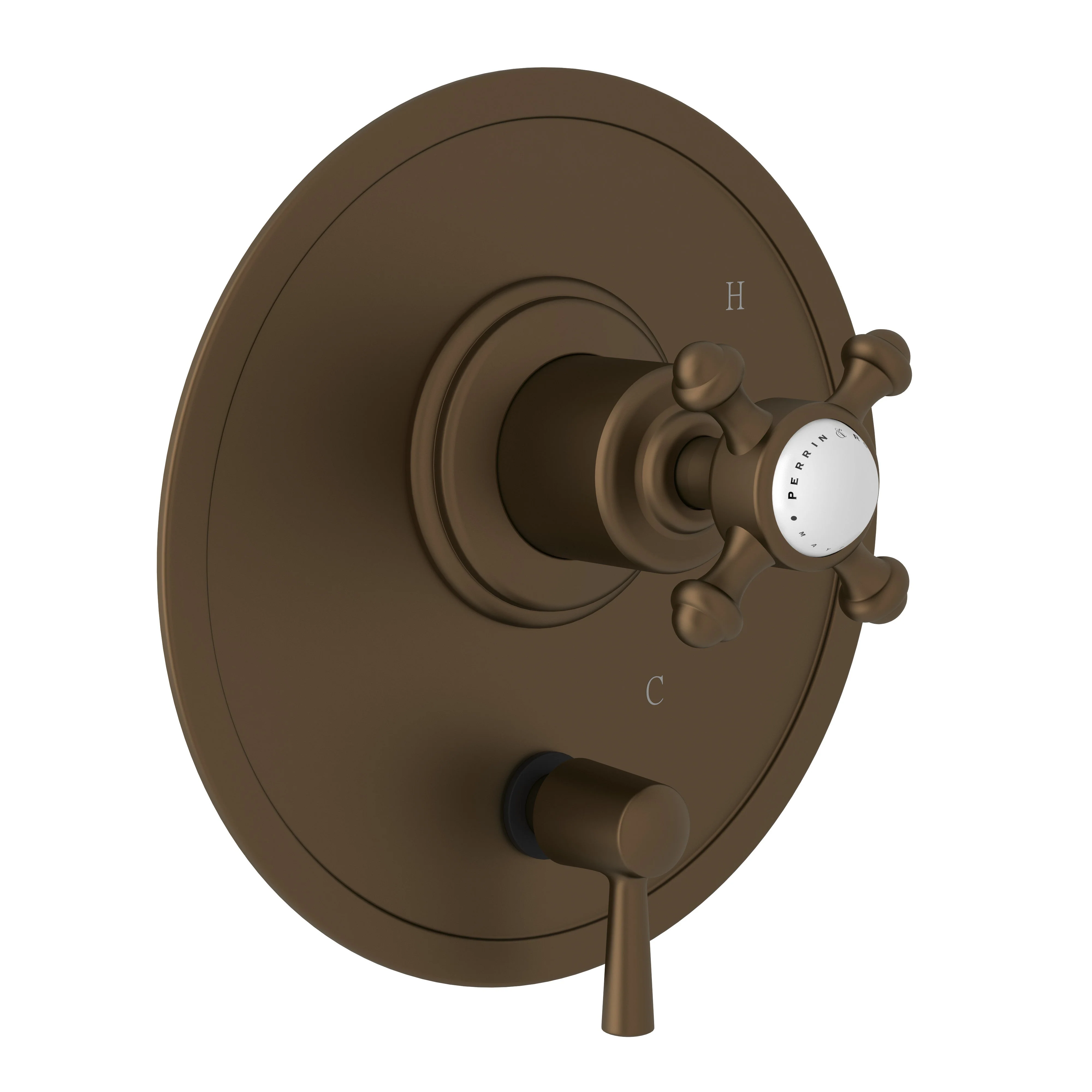 Perrin & Rowe U.2710N Georgian Era 1/2" Pressure Balance Trim With Diverter - Image 6