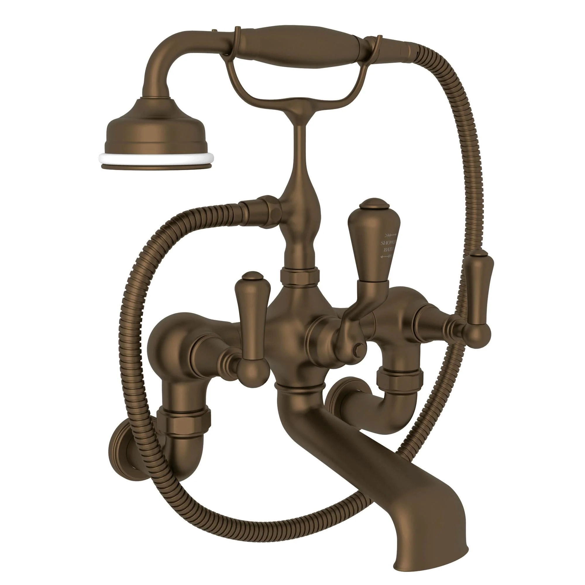 Perrin & Rowe U.3006 Georgian Era Exposed Wall Mount Tub Filler - Image 2