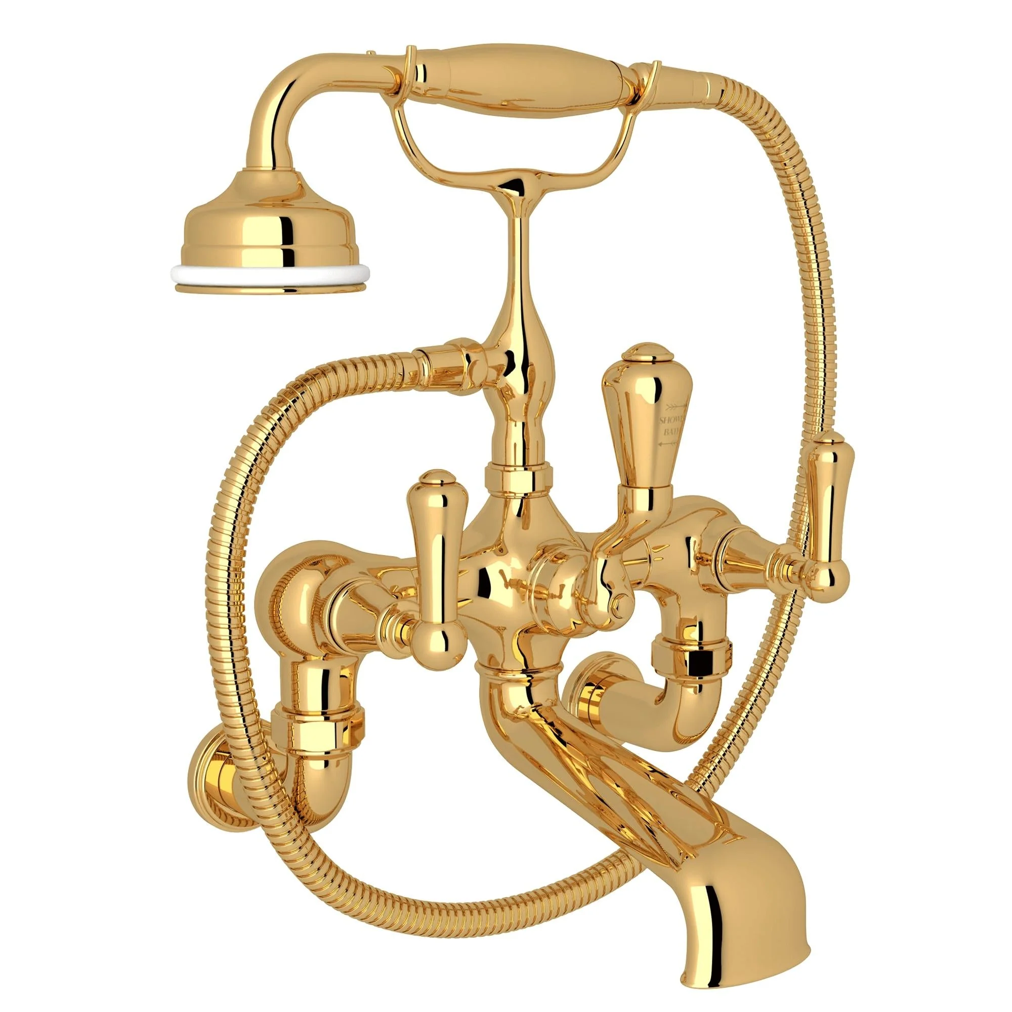 Perrin & Rowe U.3006 Georgian Era Exposed Wall Mount Tub Filler - Image 3