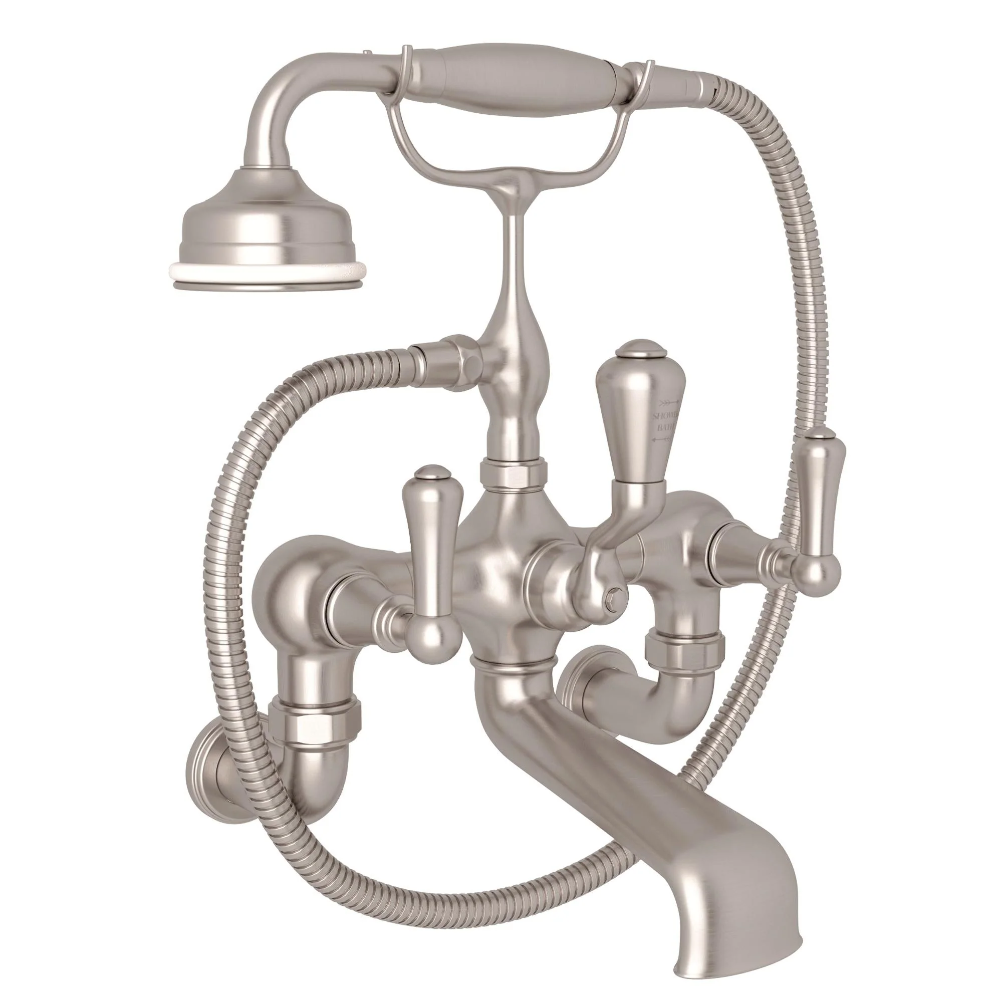 Perrin & Rowe U.3006 Georgian Era Exposed Wall Mount Tub Filler - Image 5