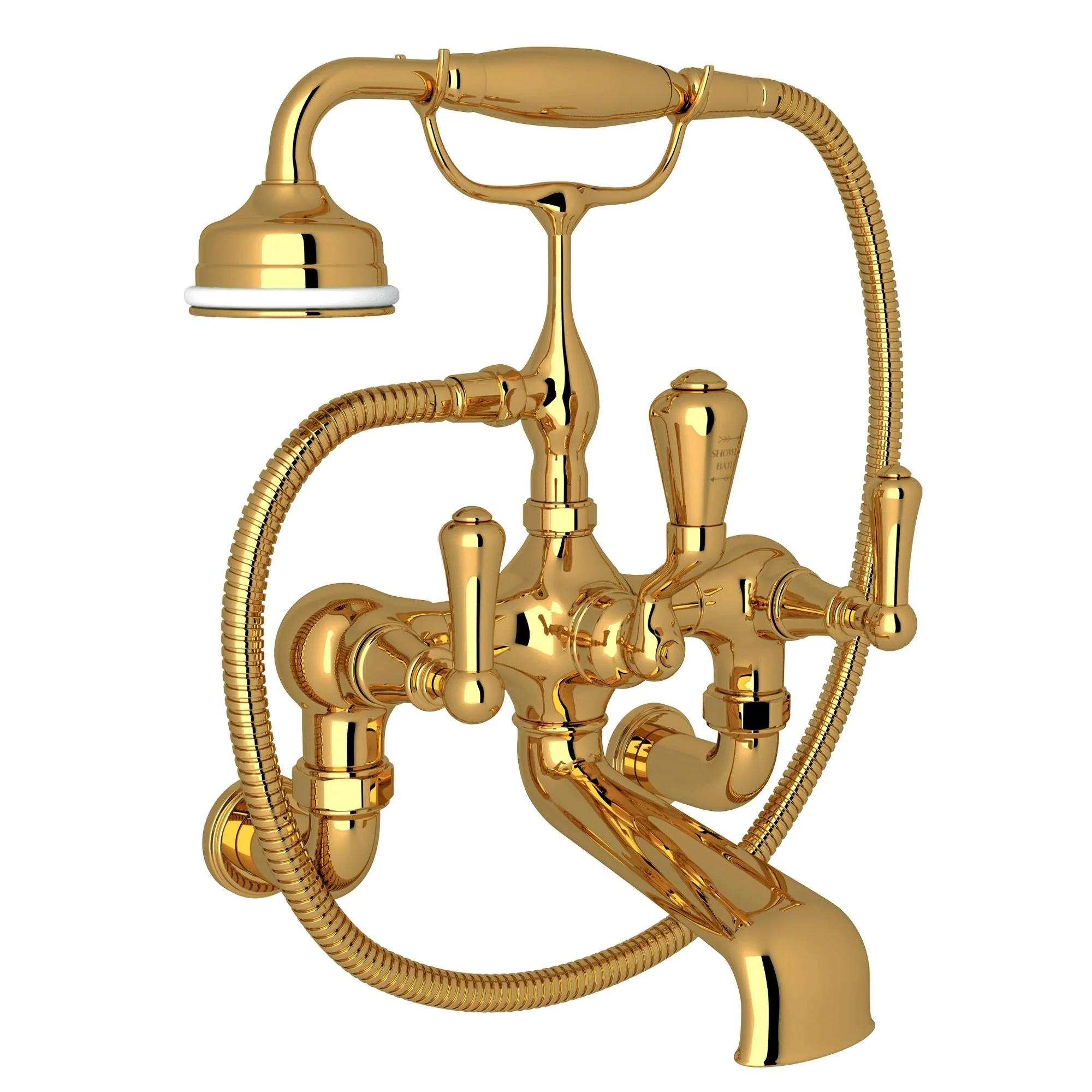 Perrin & Rowe U.3006 Georgian Era Exposed Wall Mount Tub Filler - Image 6