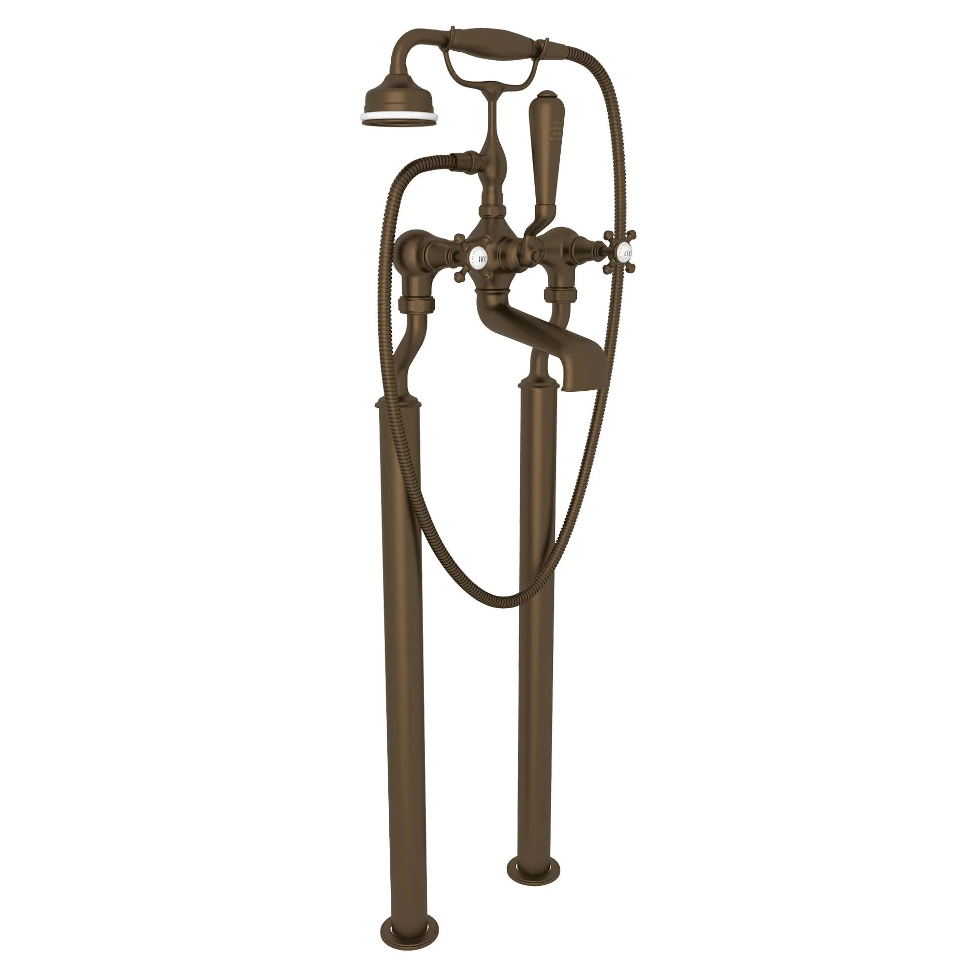 Perrin & Rowe U.3013 Georgian Era Floor Mount Tub Filler - Image 2