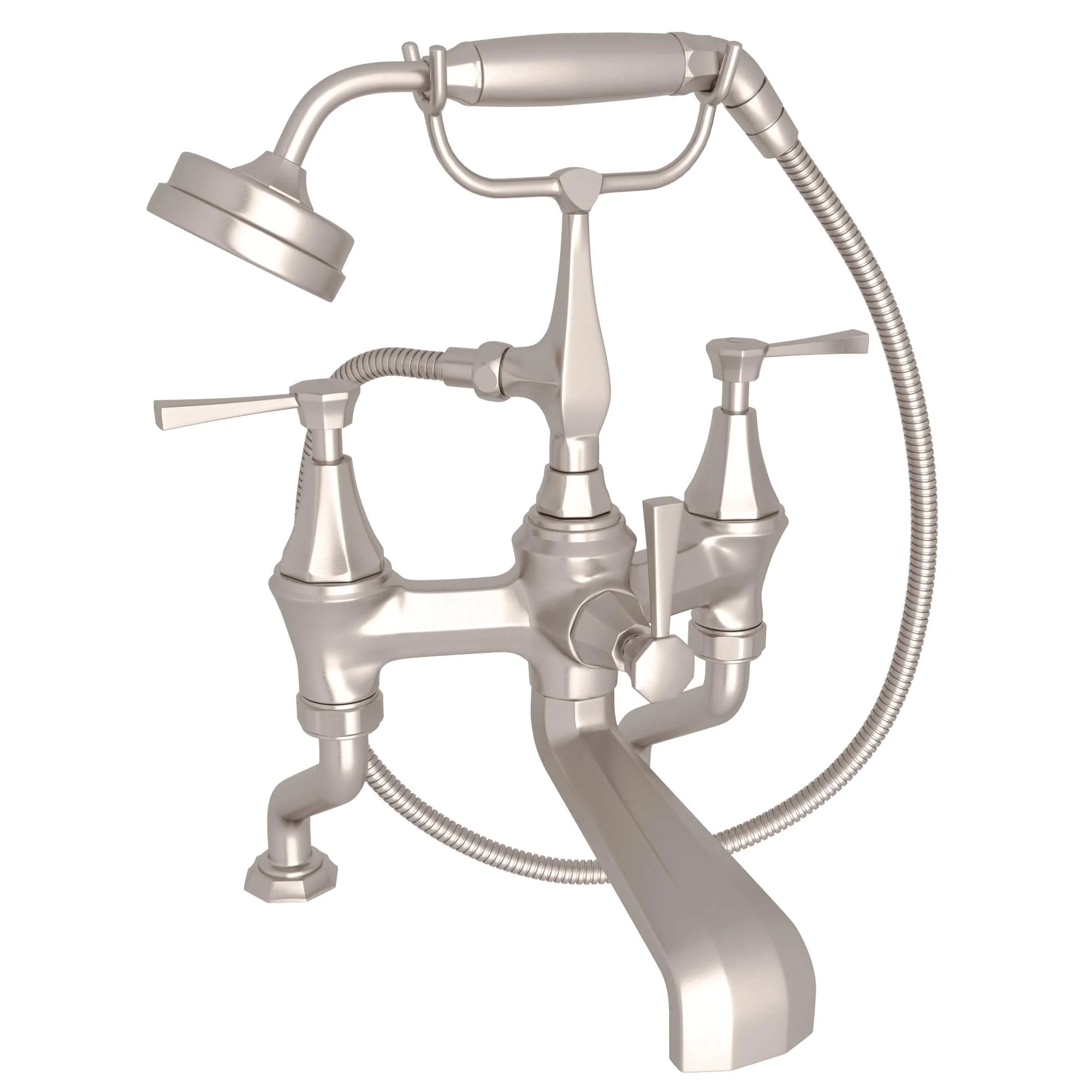 Perrin & Rowe U.3100 Deco Exposed Deck Mount Tub Filler - Image 4