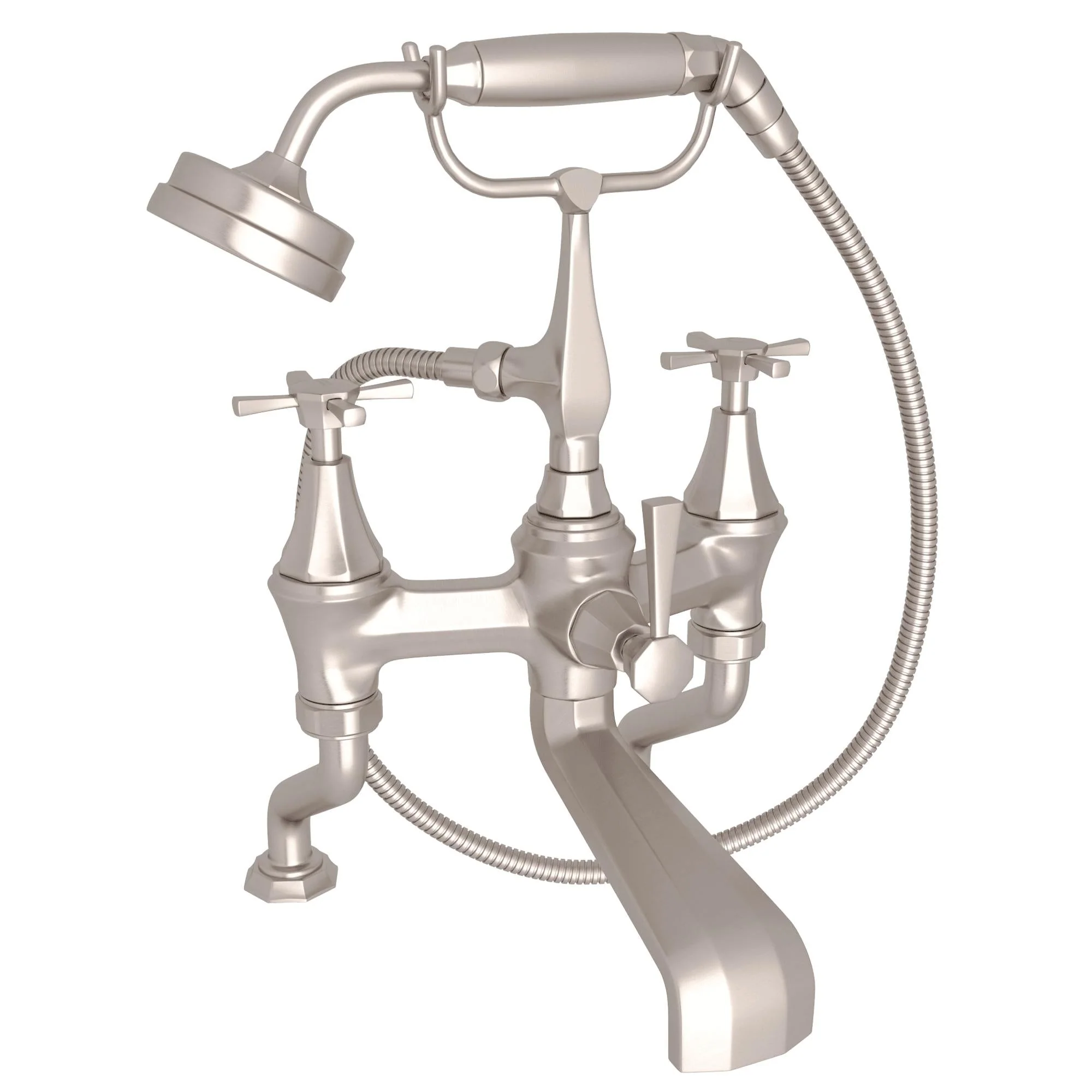Perrin & Rowe U.3101 Deco Exposed Deck Mount Tub Filler - Image 4