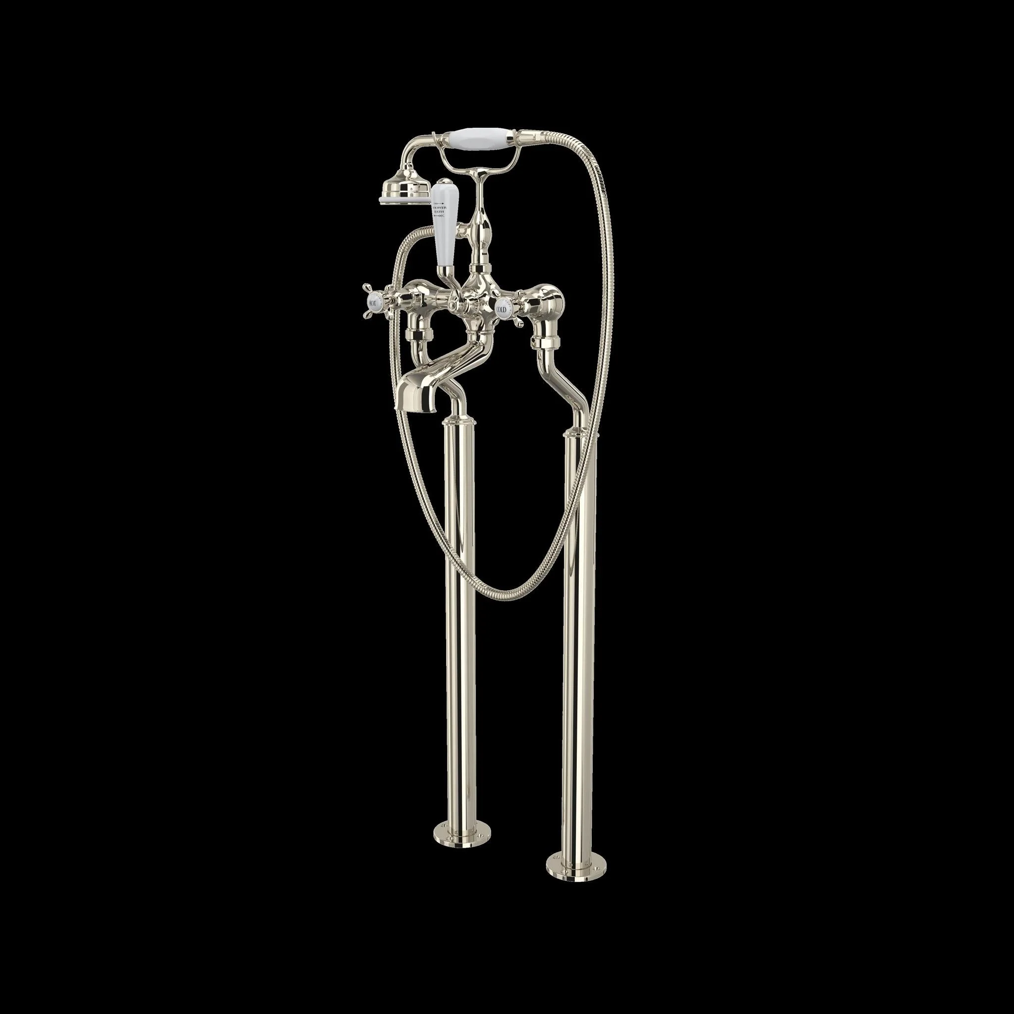 Perrin & Rowe U.3521 Edwardian Floor Mount Tub Filler - Image 4