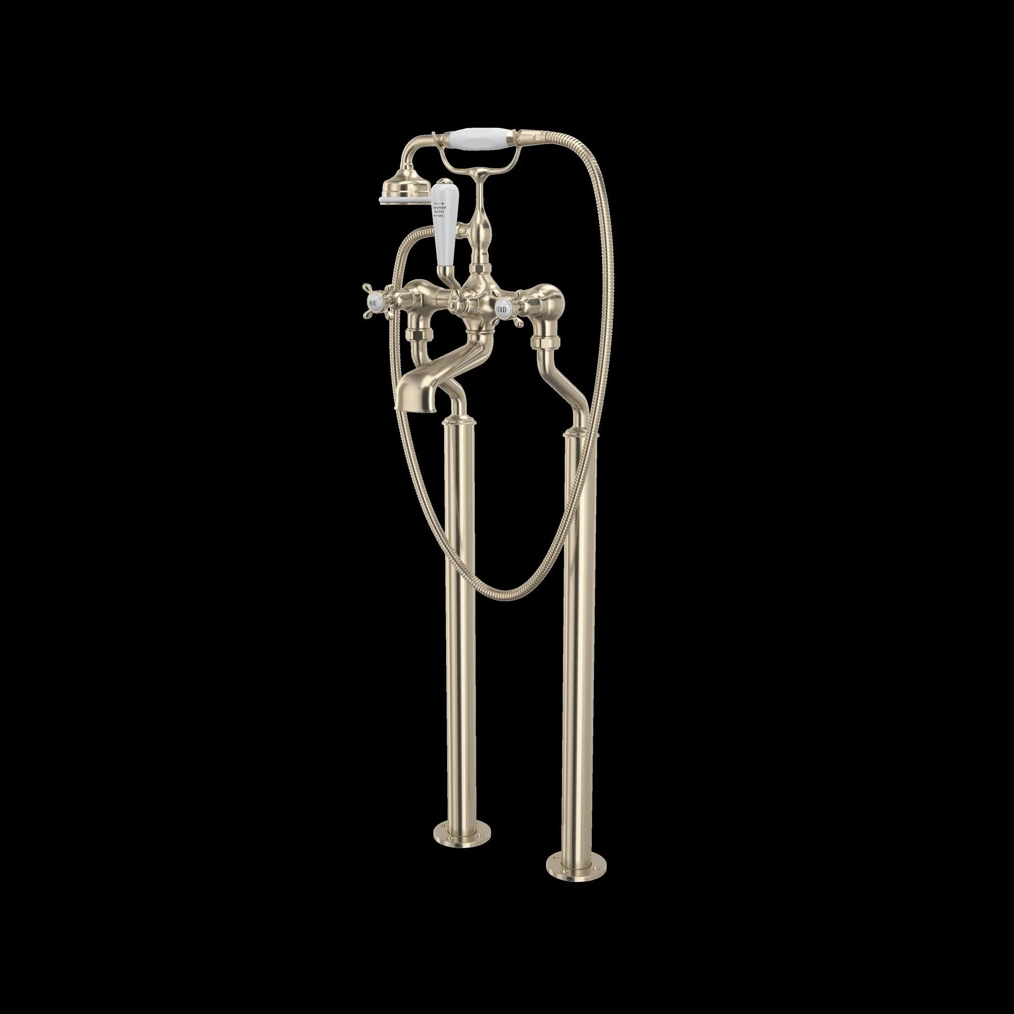Perrin & Rowe U.3521 Edwardian Floor Mount Tub Filler - Image 5
