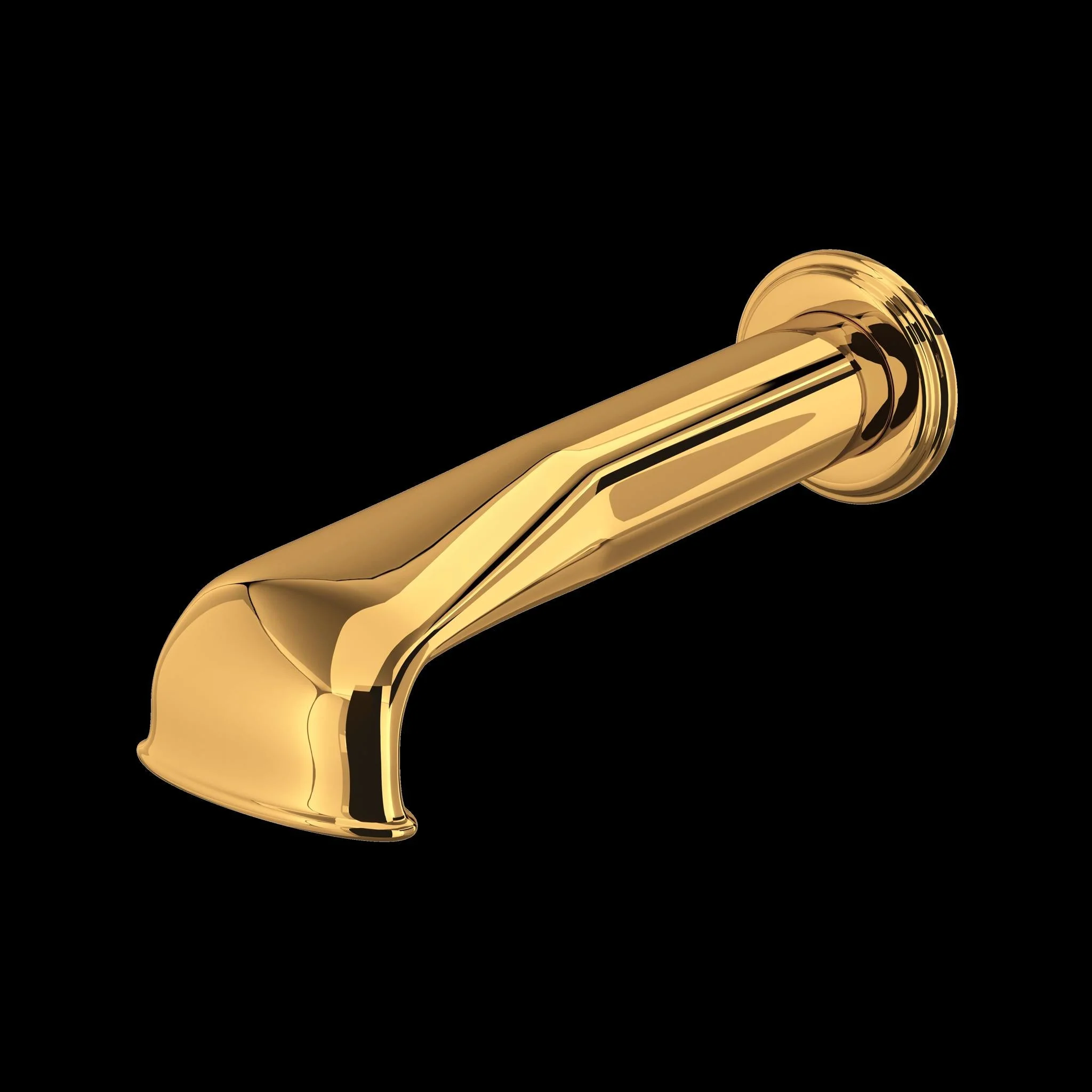 Perrin & Rowe U.3585 Edwardian Wall Mount Tub Spout with U-Spout - Image 3