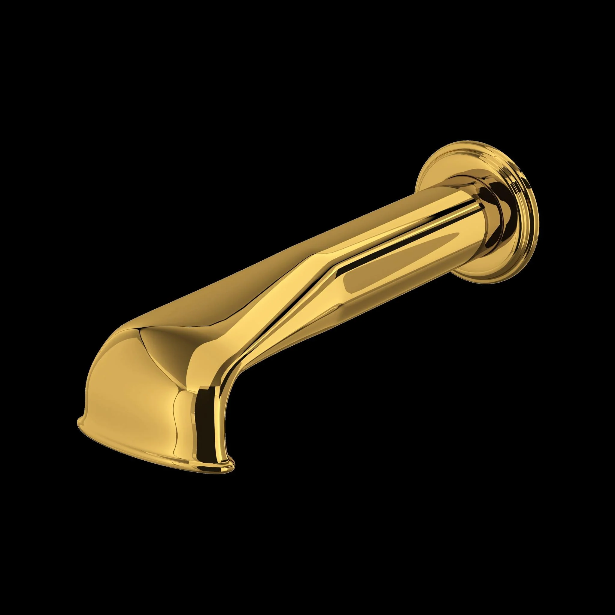 Perrin & Rowe U.3585 Edwardian Wall Mount Tub Spout with U-Spout - Image 6
