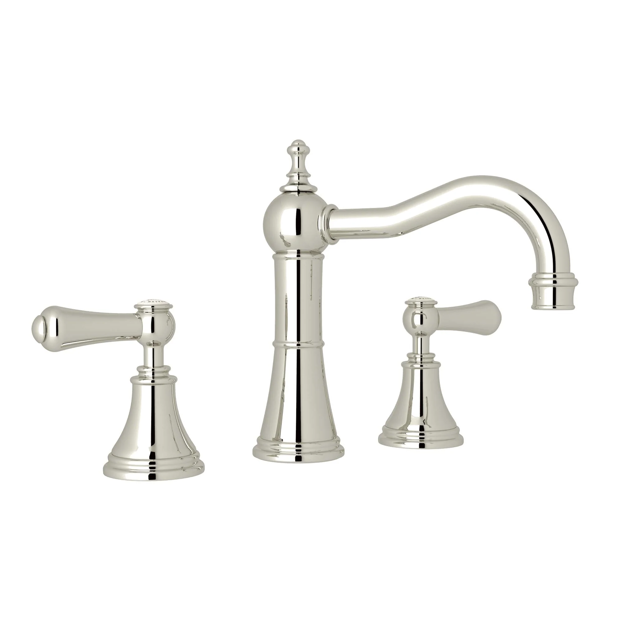 Perrin & Rowe U.3723 Georgian Era Widespread Lavatory Faucet With Column Spout - Image 10