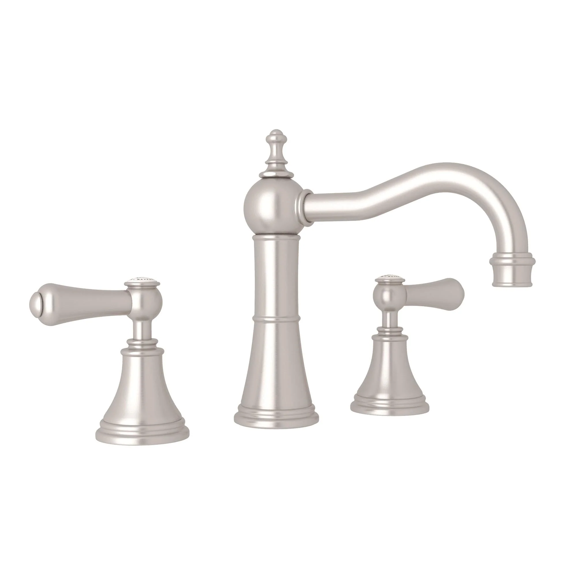 Perrin & Rowe U.3723 Georgian Era Widespread Lavatory Faucet With Column Spout - Image 11