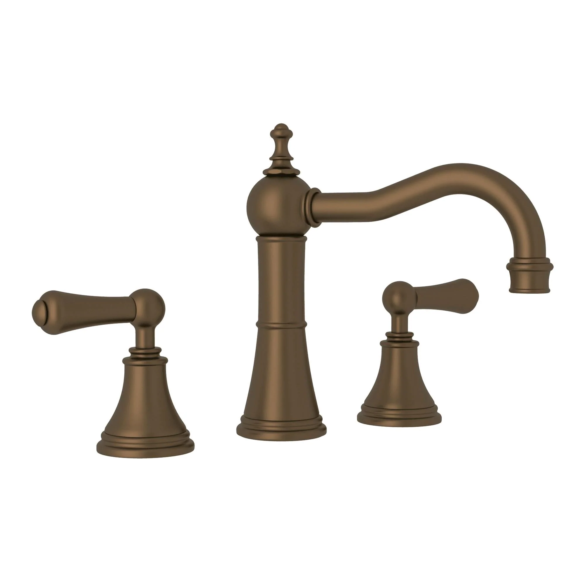 Perrin & Rowe U.3723 Georgian Era Widespread Lavatory Faucet With Column Spout - Image 2