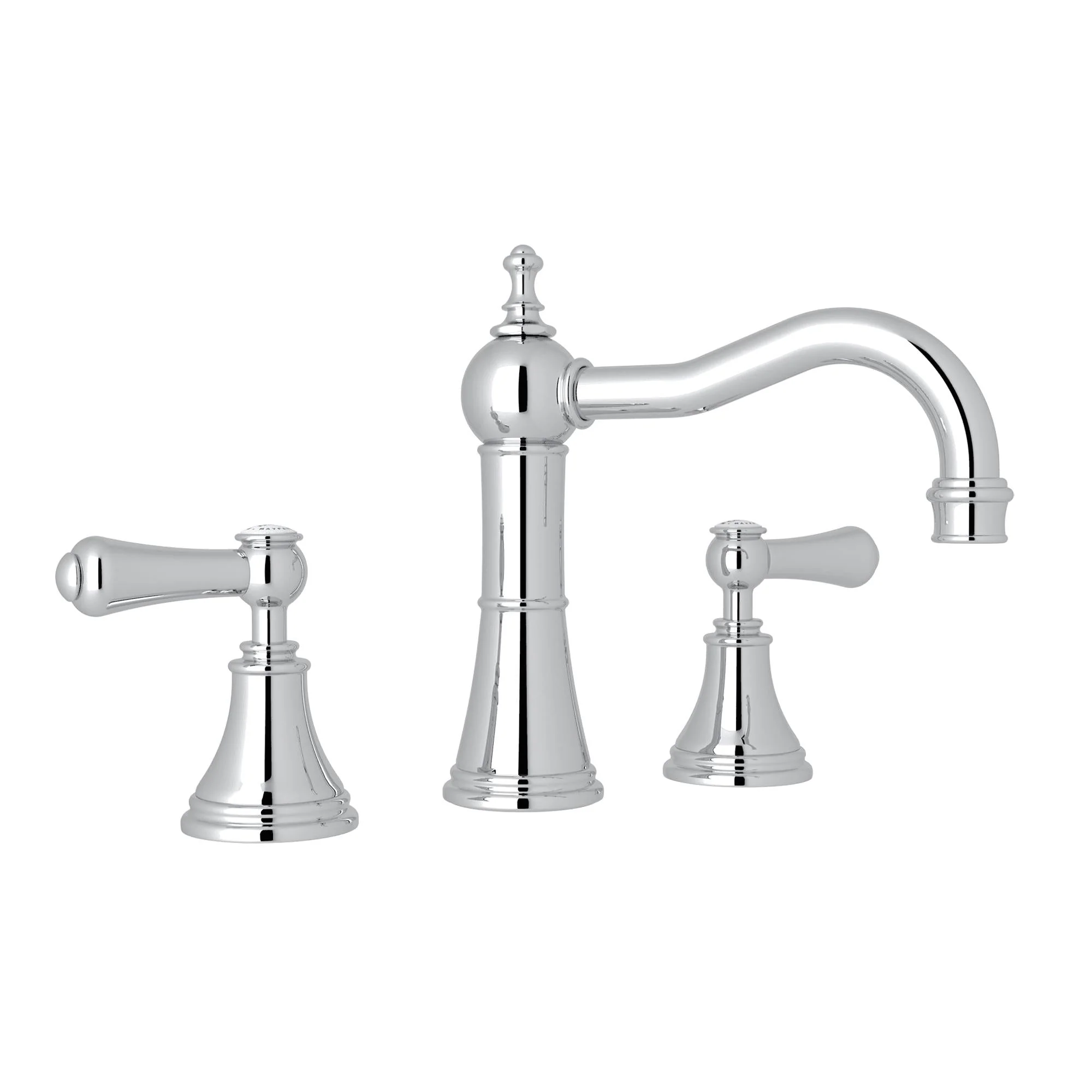 Perrin & Rowe U.3723 Georgian Era Widespread Lavatory Faucet With Column Spout - Image 7