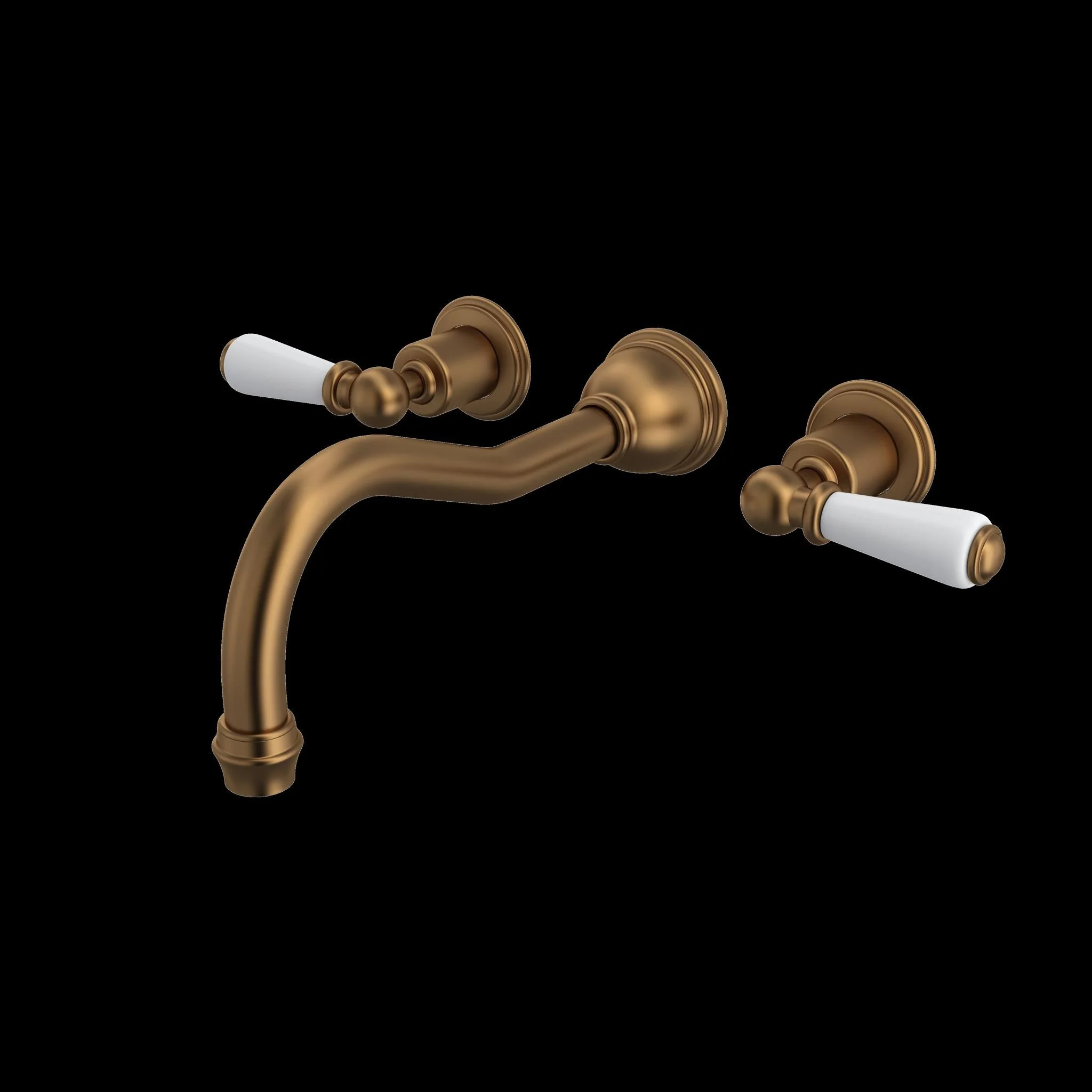 Perrin & Rowe U.3780 Edwardian Wall Mount Tub Filler - Image 2