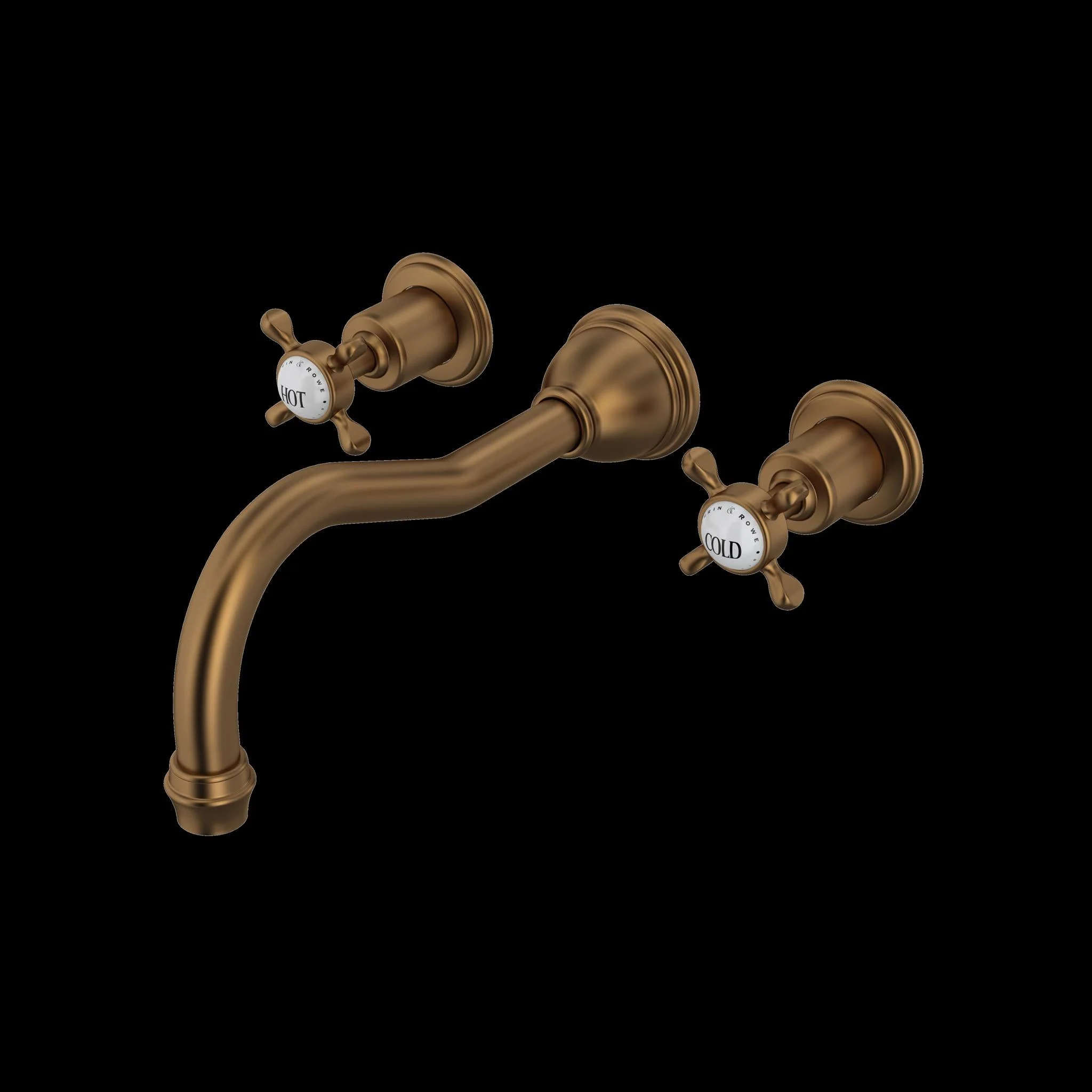 Perrin & Rowe U.3781 Edwardian Wall Mount Tub Filler - Image 2