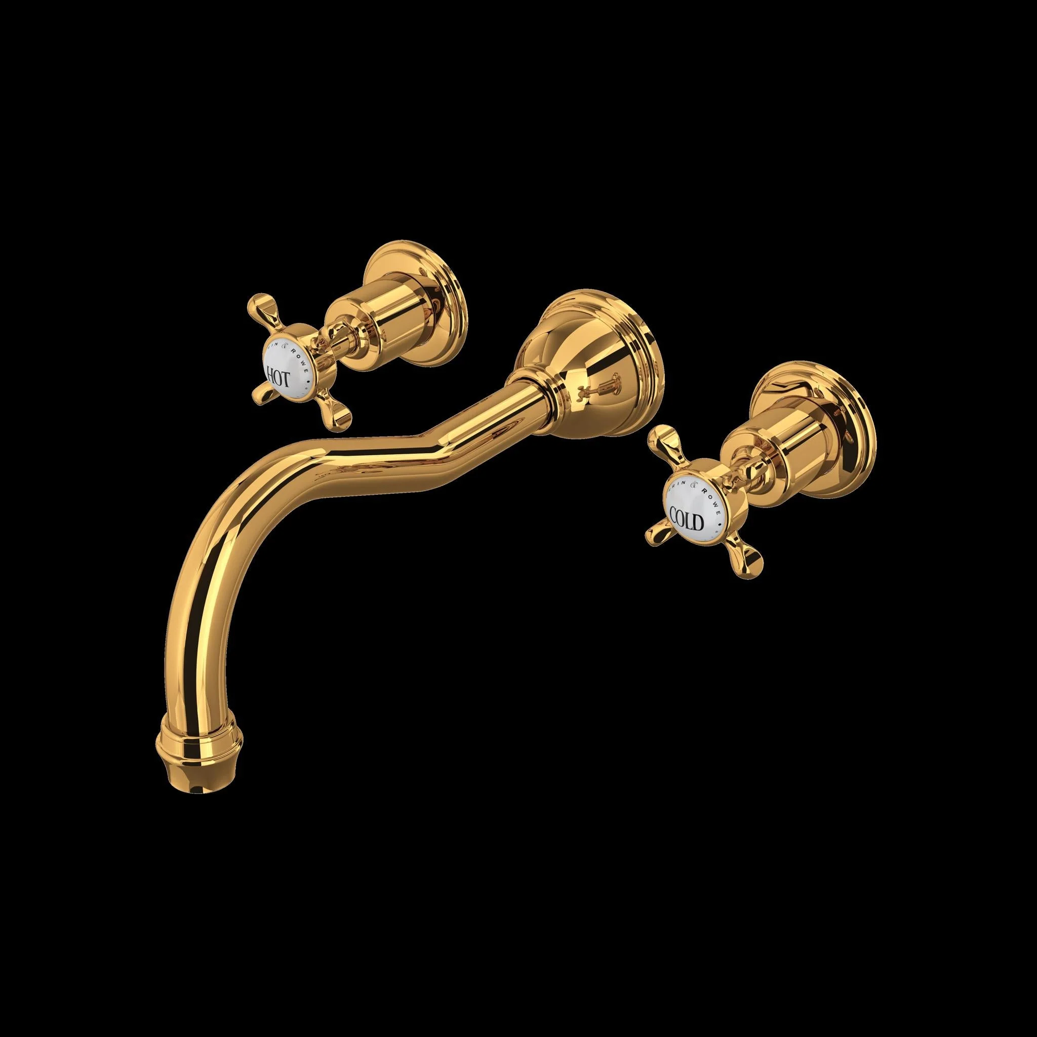 Perrin & Rowe U.3781 Edwardian Wall Mount Tub Filler - Image 3